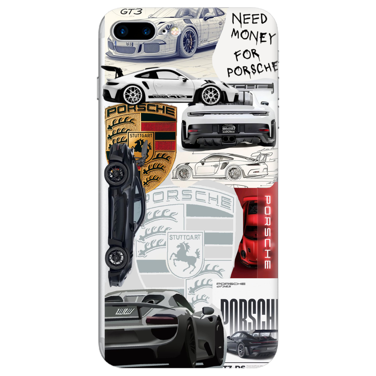 Чехол для Apple iPhone 7 Plus Porsche - фото 1 Чехол для Apple iPhone 7 Plus Porsche - фото 1 - Чехлы для телефонов