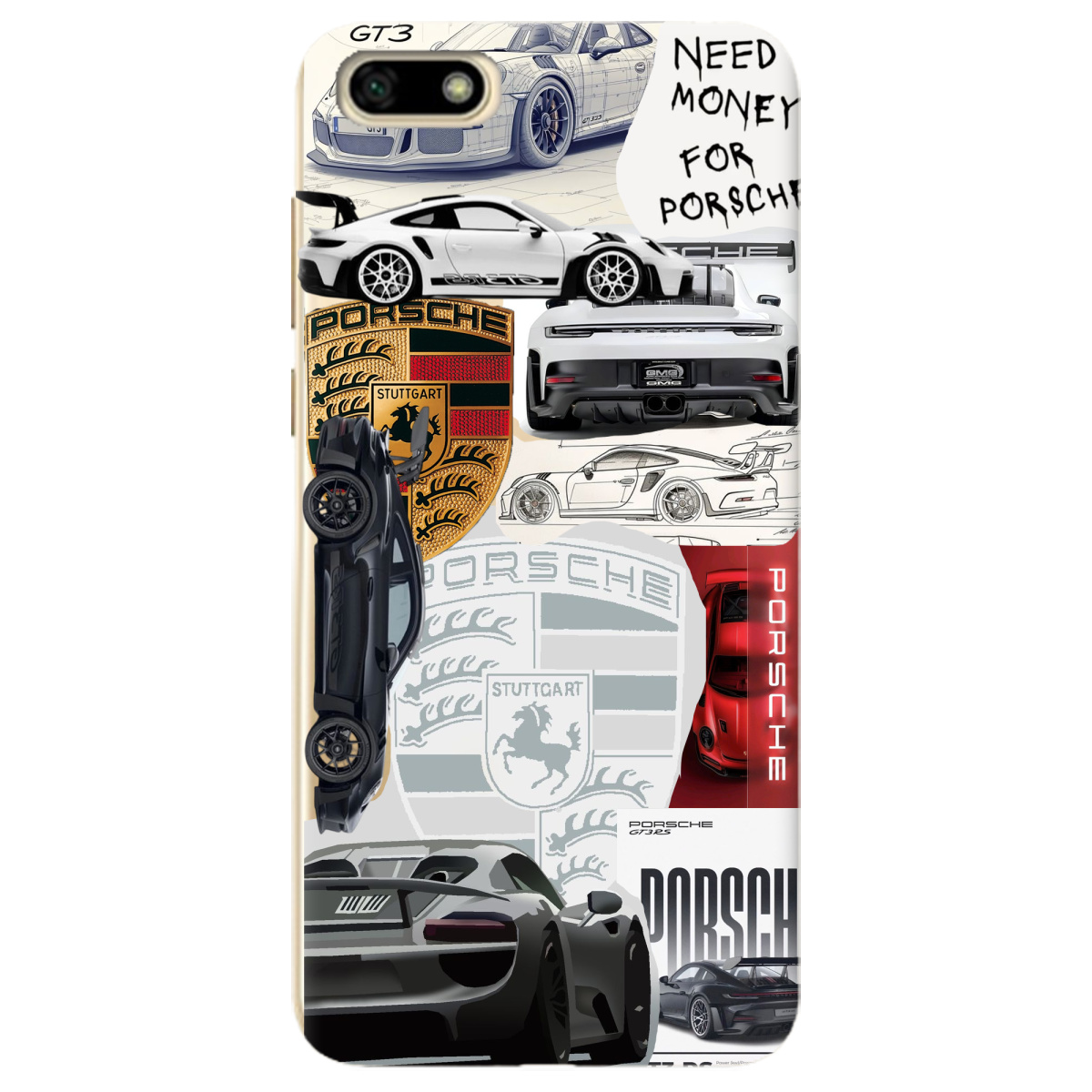 Чохол для Huawei Y5 2018 Porsche - фото 1 Чохол для Huawei Y5 2018 Porsche - фото 1 - Чохли для телефонів