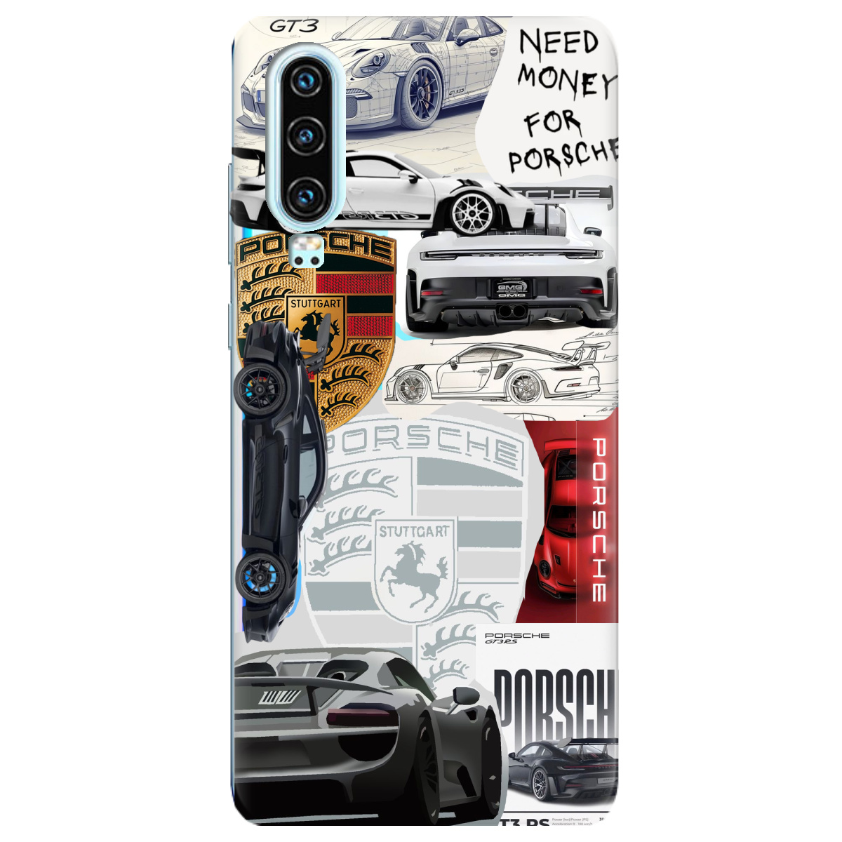 Чехол для Huawei P30 Porsche - фото 1 - Чехлы для телефонов