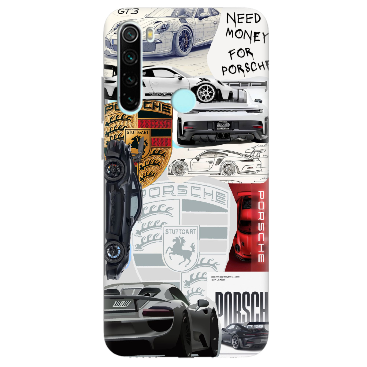 Чохол для Xiaomi Redmi Note 8T Porsche - фото 1 Чохол для Xiaomi Redmi Note 8T Porsche - фото 1 - Чохли для телефонів