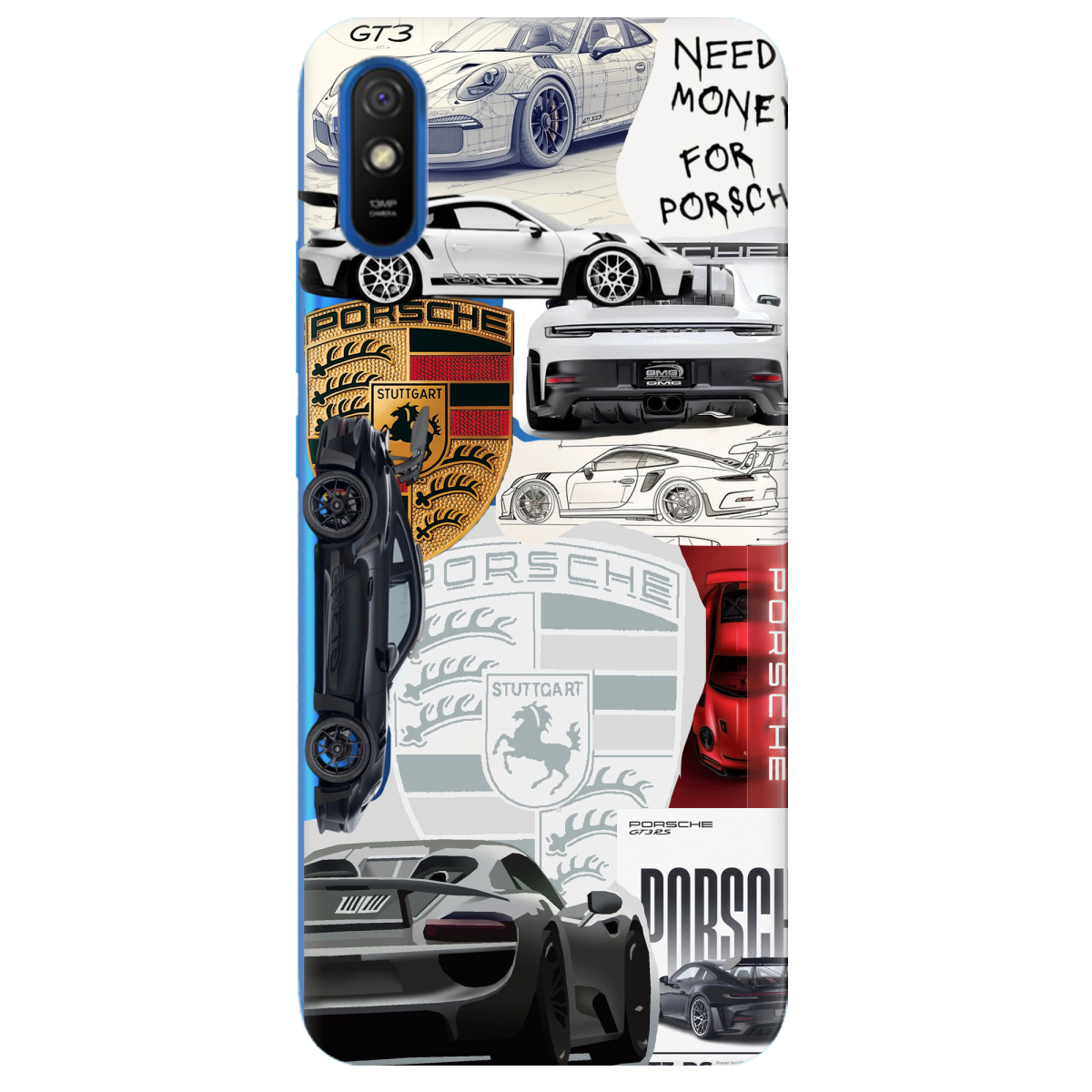 Чохол для Xiaomi Redmi 9A Porsche - фото 1 Чохол для Xiaomi Redmi 9A Porsche - фото 1 - Чохли для телефонів