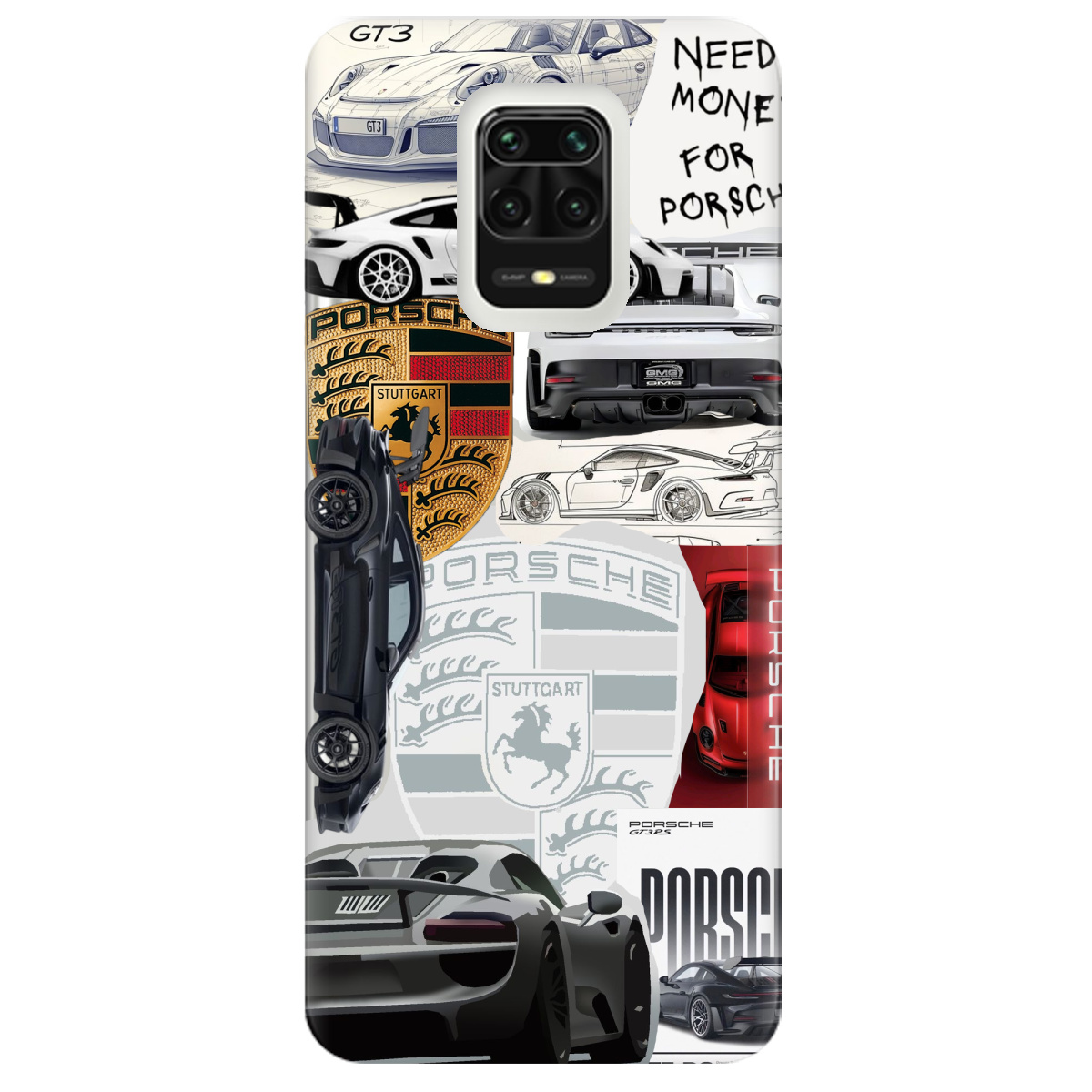 Чехол для Xiaomi Redmi Note 9 Pro Porsche - фото 1 Чехол для Xiaomi Redmi Note 9 Pro Porsche - фото 1 - Чехлы для телефонов