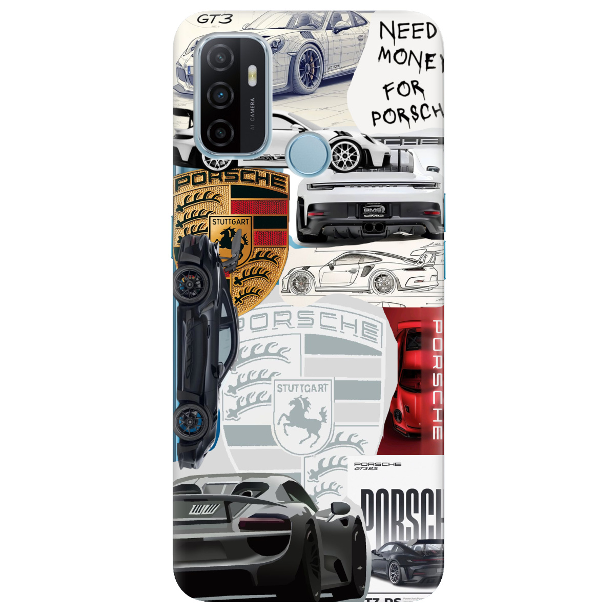 Чехол для Oppo A53/ A32/ A33 Porsche - фото 1 Чехол для Oppo A53/ A32/ A33 Porsche - фото 1 - Чехлы для телефонов