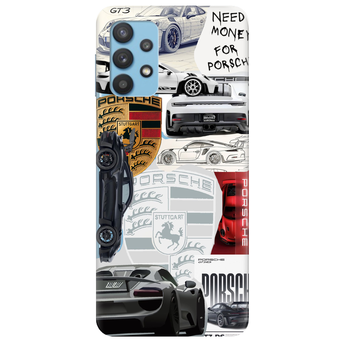 Чехол для Samsung Galaxy A32 4G Porsche - фото 1 Чехол для Samsung Galaxy A32 4G Porsche - фото 1 - Чехлы для телефонов