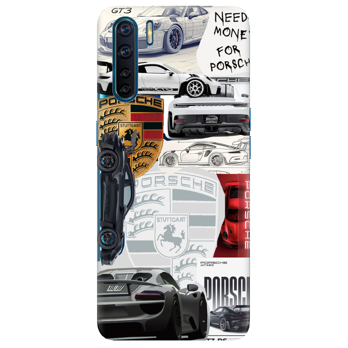 Чехол для Oppo A91 Porsche - фото 1 - Чехлы для телефонов