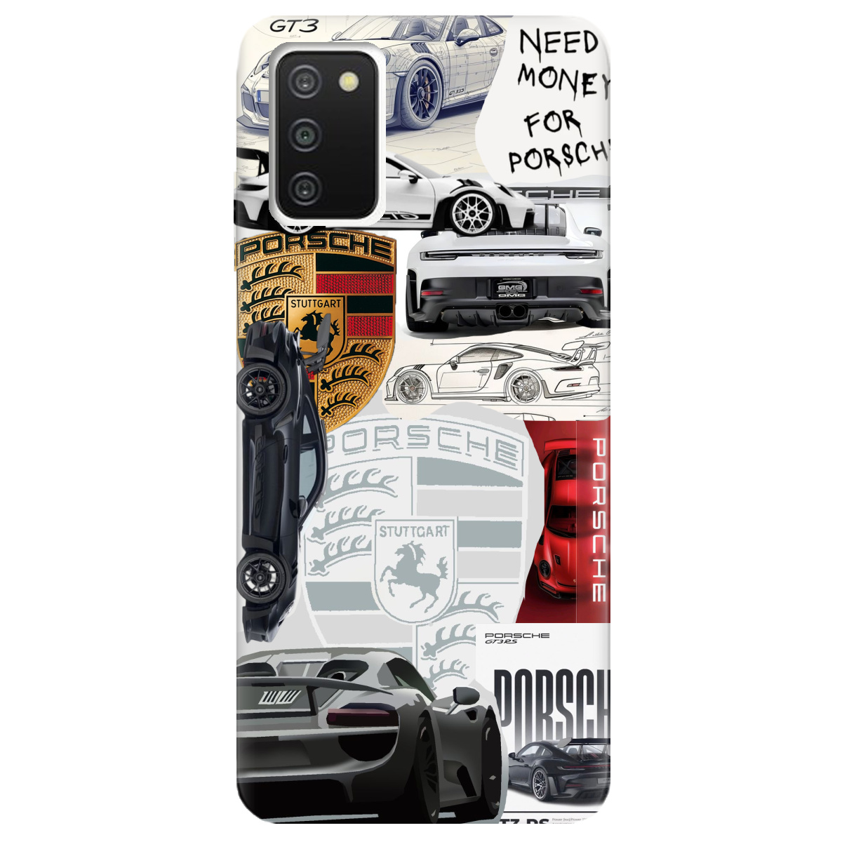 Чехол для Samsung Galaxy A03s Porsche - фото 1 - Чехлы для телефонов