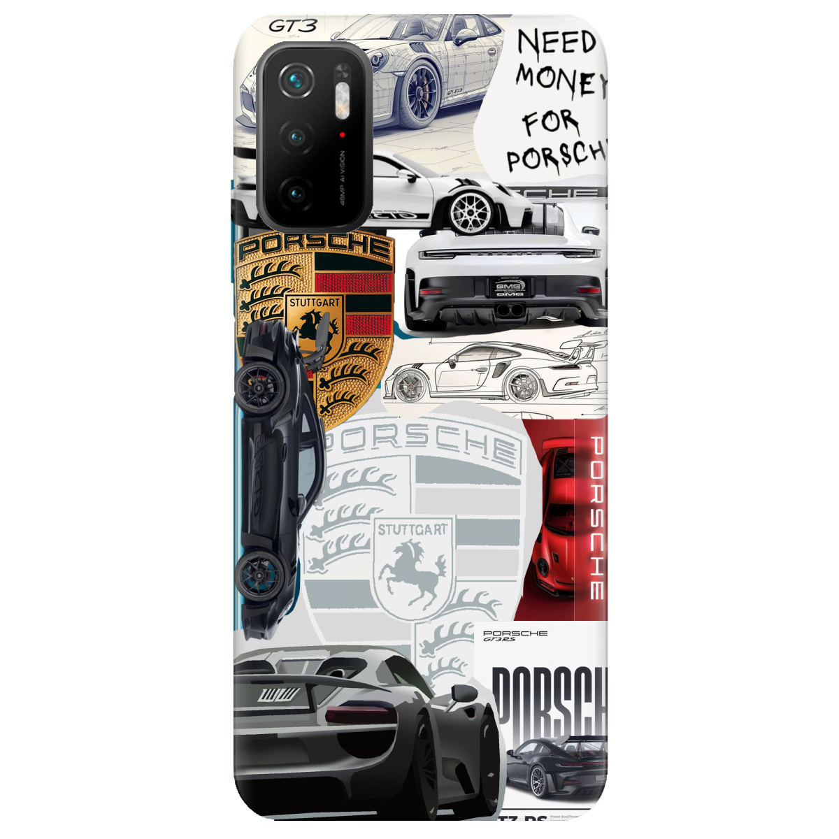 Чехол для Xiaomi Redmi Note 10 5G Porsche - фото 1 - Чехлы для телефонов