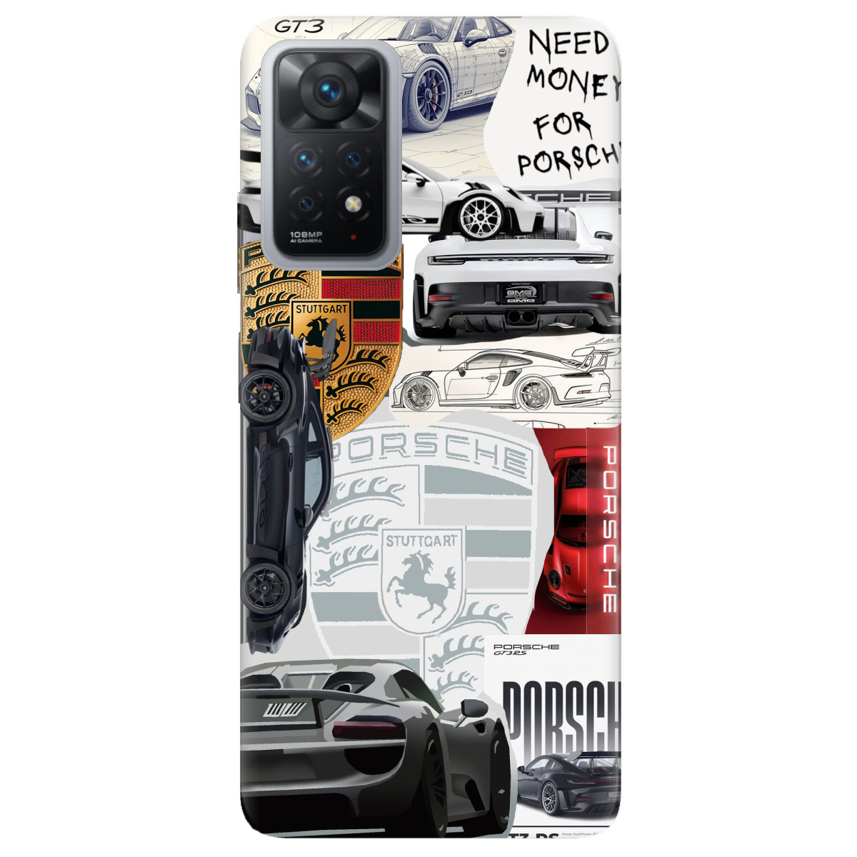 Чехол для Xiaomi Redmi Note 11 Pro Porsche - фото 1 - Чехлы для телефонов