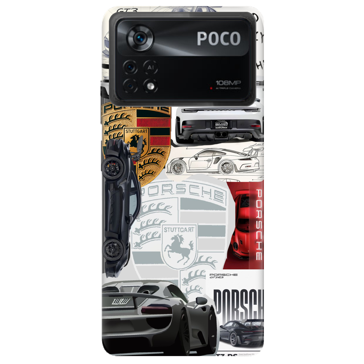 Чохол для Xiaomi Poco X4 Pro 5G Porsche - фото 1 - Чохли для телефонів