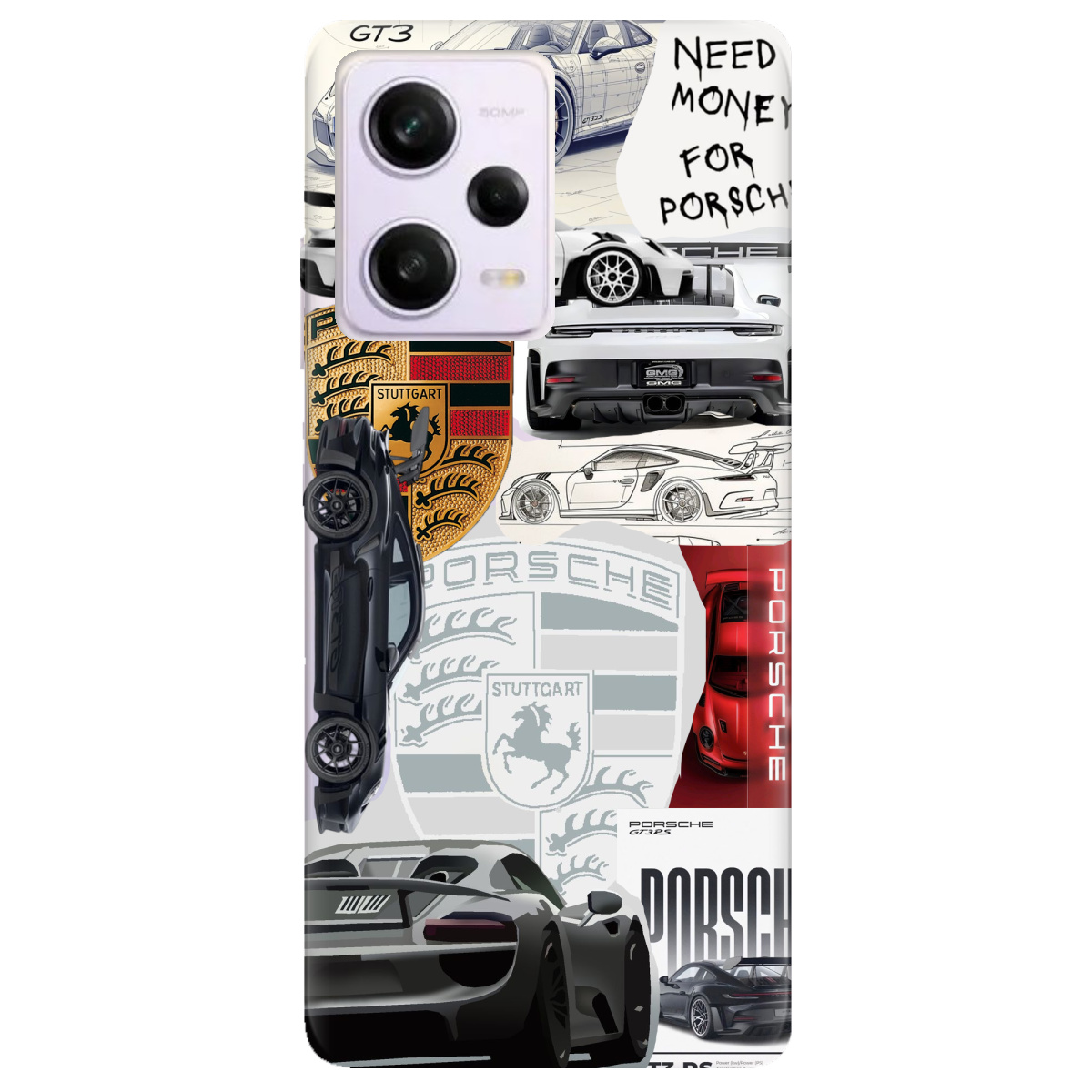Чехол для Xiaomi Redmi Note 12 Pro 5G Porsche - фото 1 - Чехлы для телефонов