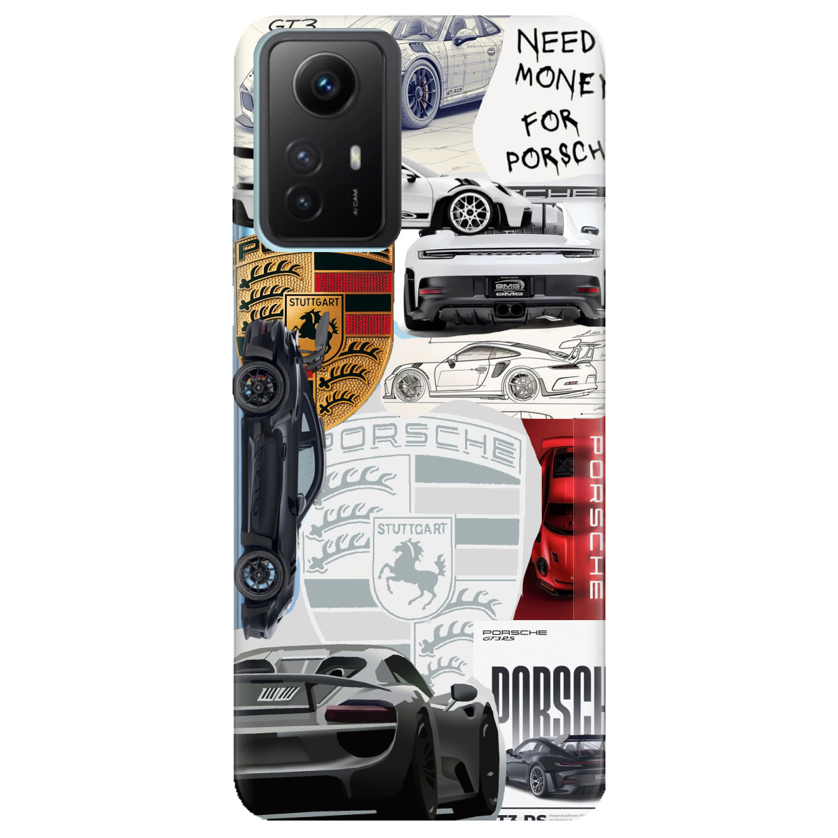 Чехол для Xiaomi Redmi Note 12s Porsche - фото 1 - Чехлы для телефонов