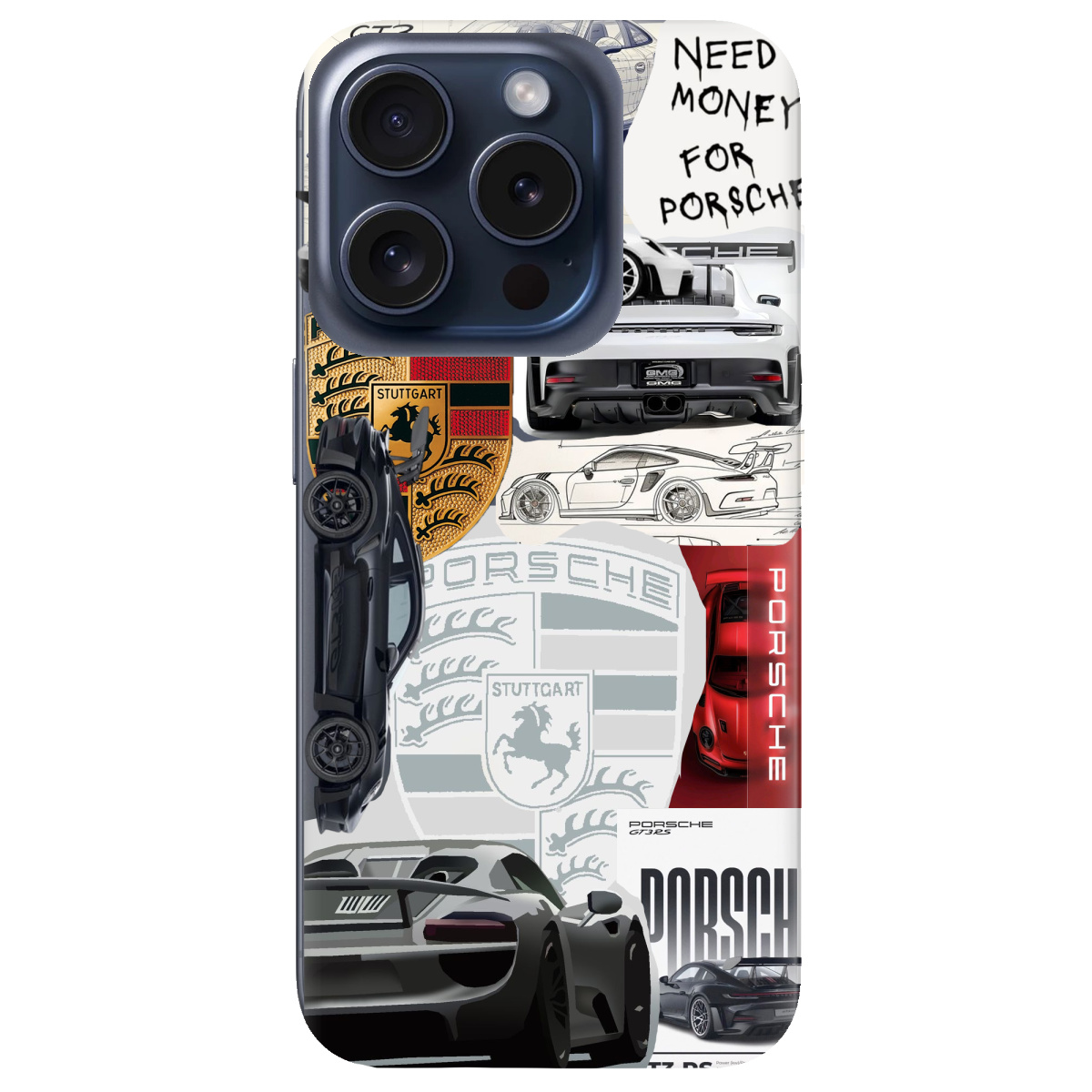 Чохол для Apple iPhone 15 Pro Porsche - фото 1 - Чохли для телефонів