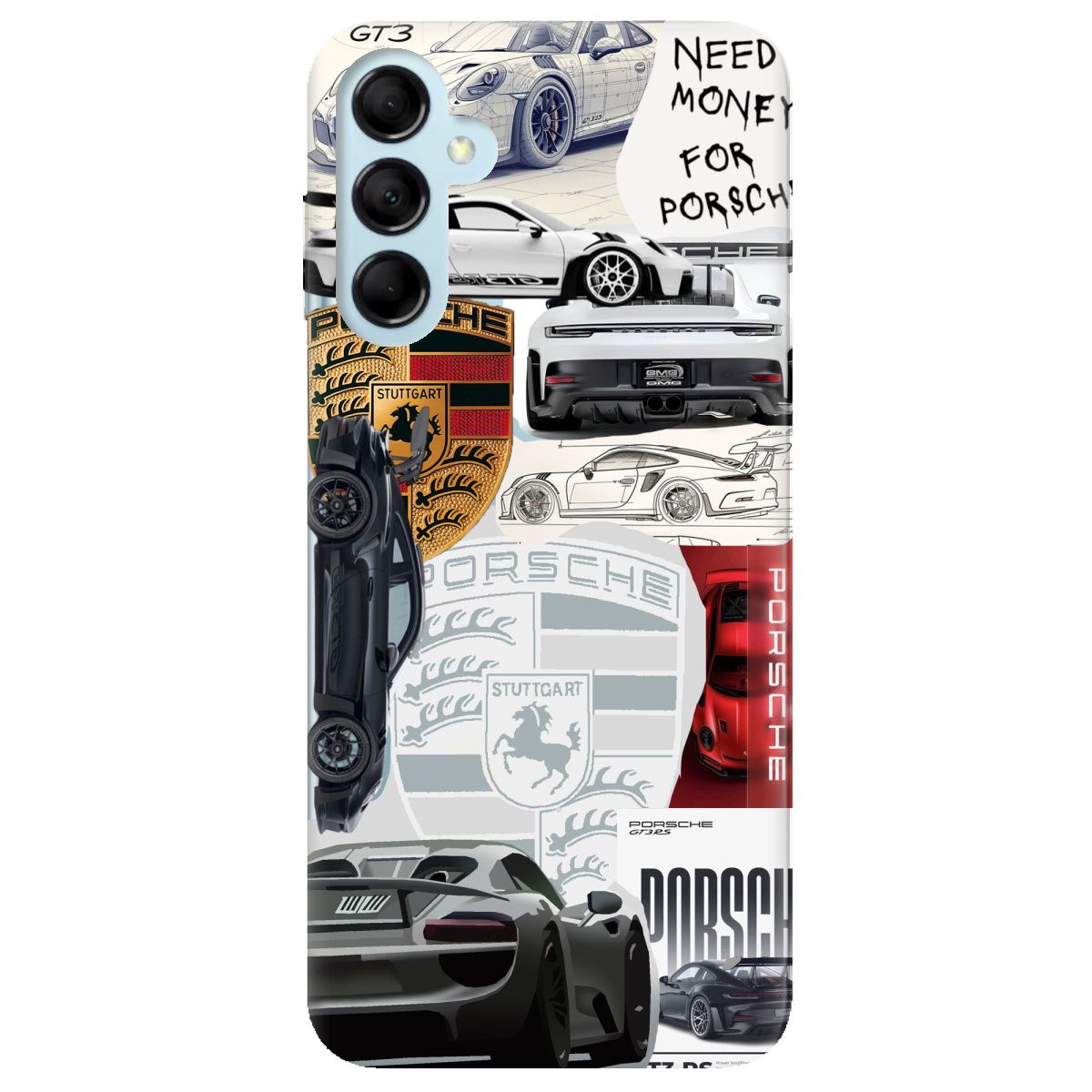 Чехол для Samsung Galaxy M14 5G Porsche - фото 1 Чехол для Samsung Galaxy M14 5G Porsche - фото 1 - Чехлы для телефонов