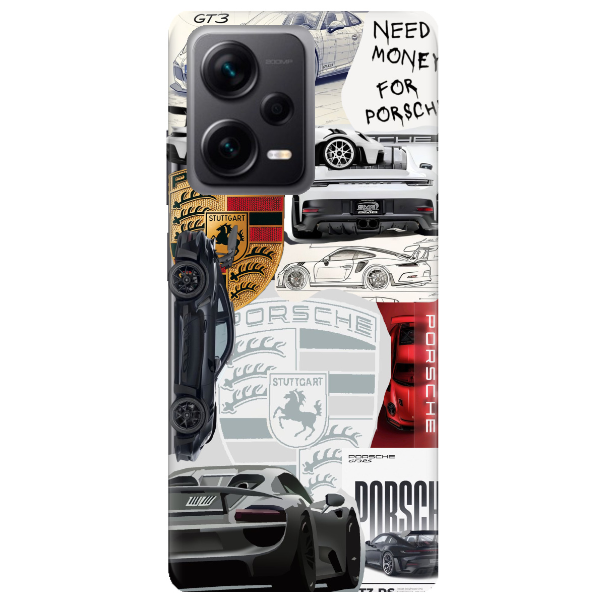 Чехол для Xiaomi Redmi Note 12 Pro + 5G Porsche - фото 1 Чехол для Xiaomi Redmi Note 12 Pro + 5G Porsche - фото 1 - Чехлы для телефонов