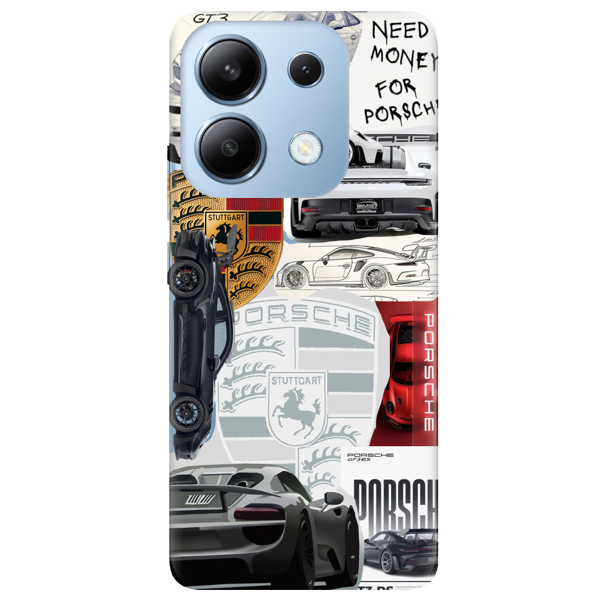 Чехол для Xiaomi Redmi Note 13 4G Porsche - фото 1 - Чехлы для телефонов