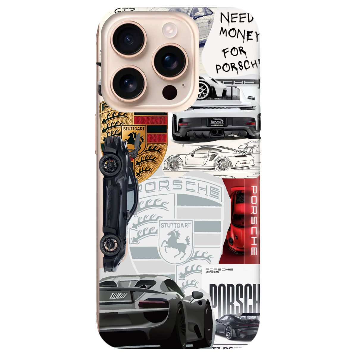 Чехол для Apple iPhone 16 Pro Max Porsche - фото 1 - Чехлы для телефонов