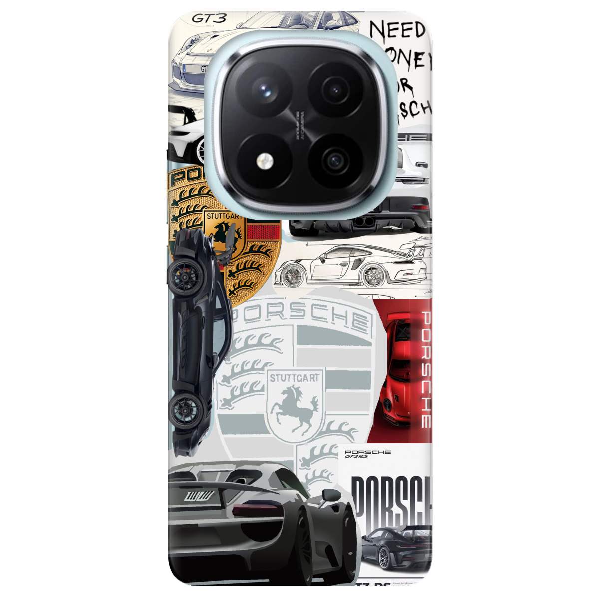 Чехол для Xiaomi Redmi Note 14 Pro + 5G Porsche - фото 1 - Чехлы для телефонов