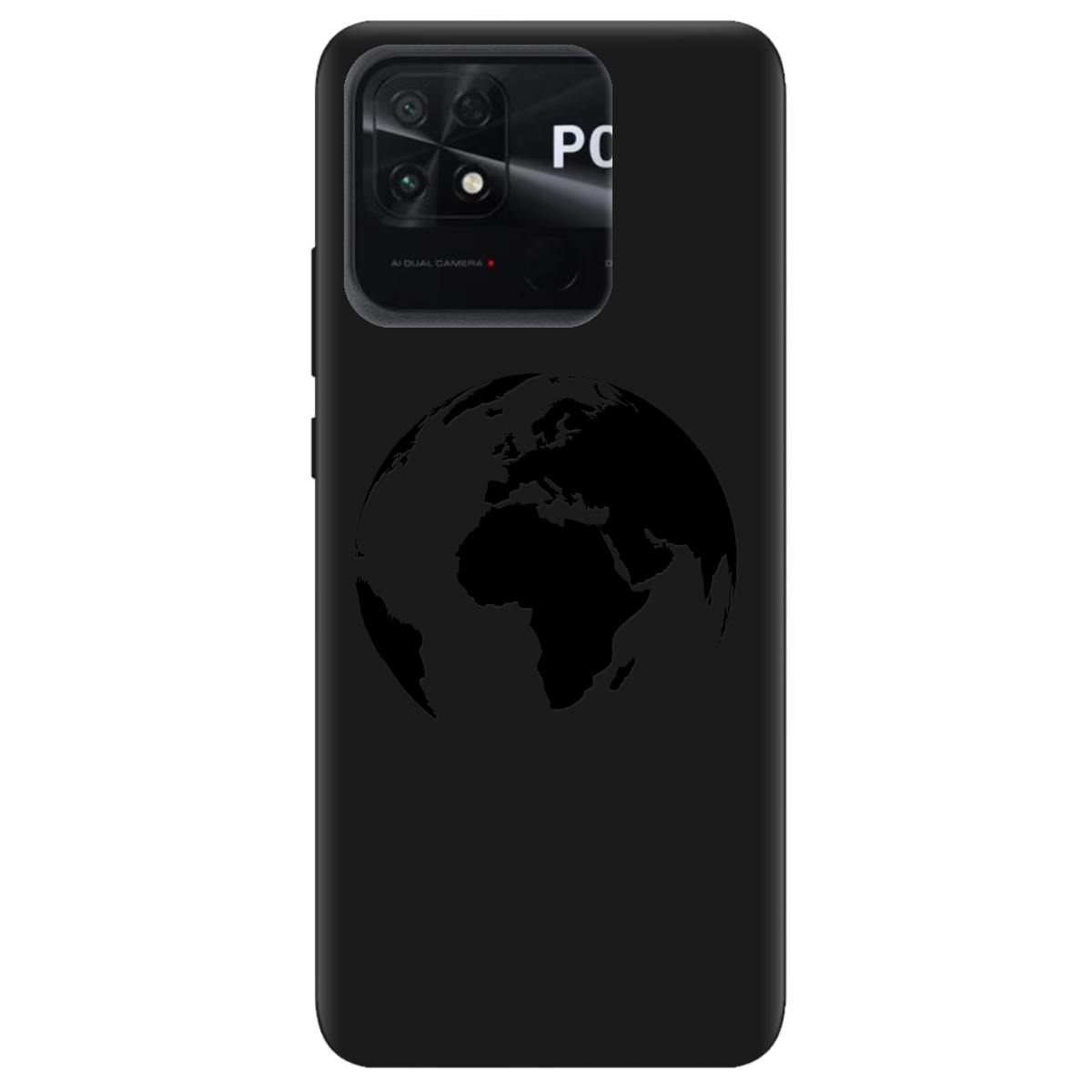 Чохол для Xiaomi Poco C40 чорний матовий soft touch Planet - фото 1 Чохол для Xiaomi Poco C40 чорний матовий soft touch Planet - фото 1 - Чохли для телефонів