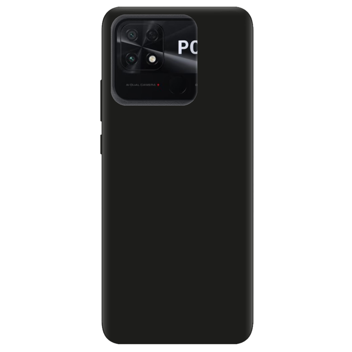 Чехол для Xiaomi Poco C40 черный матовый soft touch - фото 1 - Чехлы для телефонов