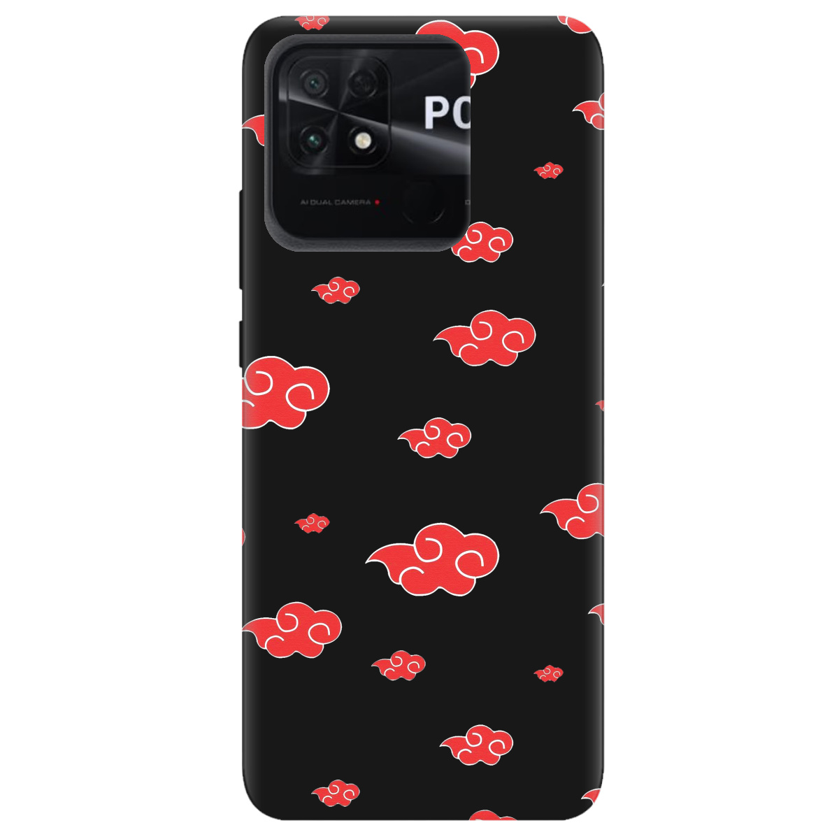 Чехол для Xiaomi Poco C40 черный матовый soft touch Akatsuki - фото 1 Чехол для Xiaomi Poco C40 черный матовый soft touch Akatsuki - фото 1 - Чехлы для телефонов