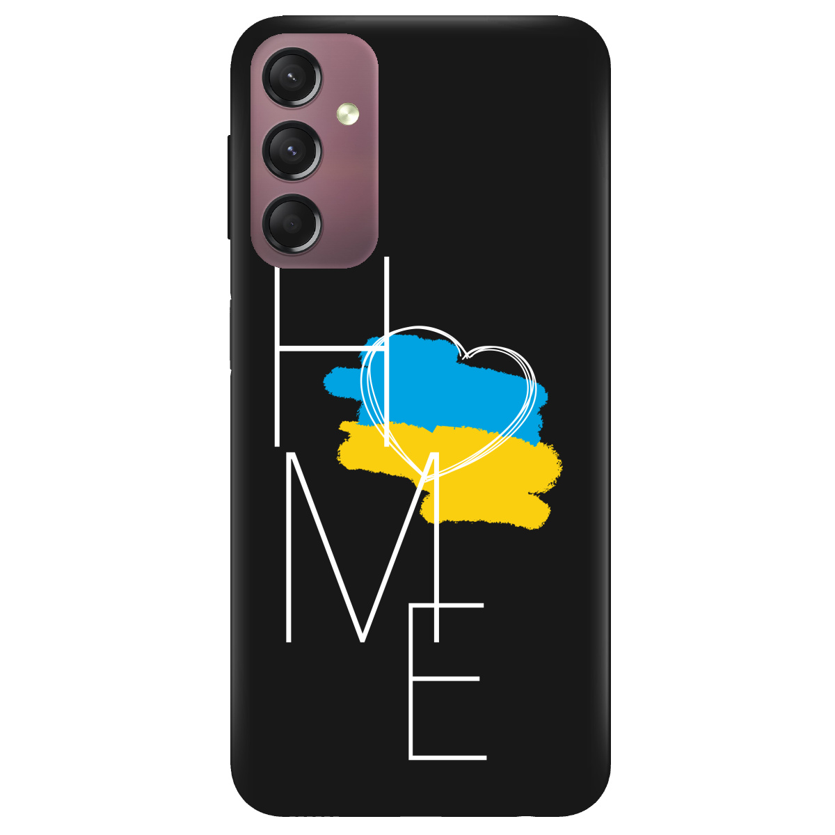 Чохол для Samsung Galaxy A05s чорний матовий soft touch Дім - фото 1 - Чохли для телефонів