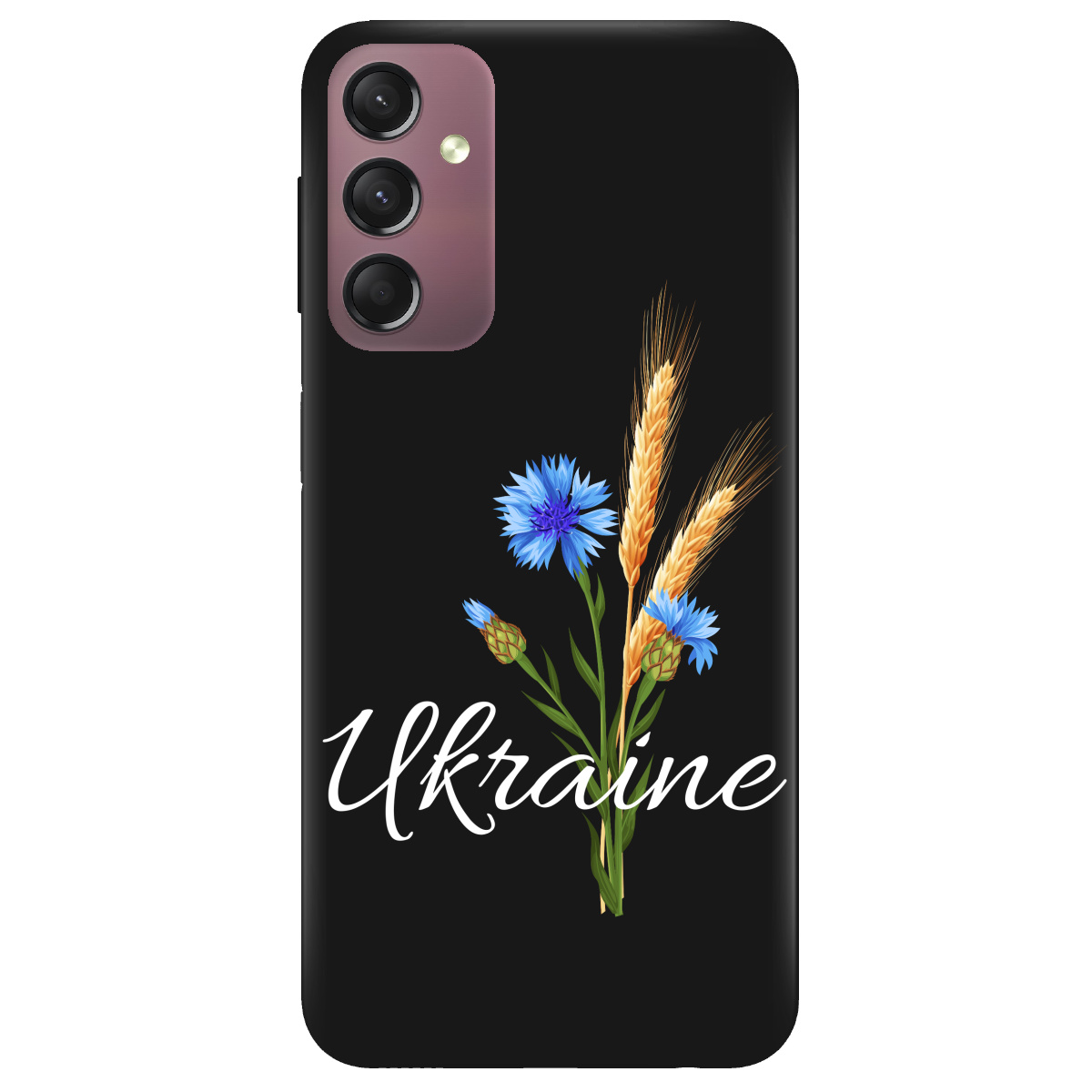 Чехол для Samsung Galaxy A05s черный матовый soft touch Незалежна Україна - фото 1 - Чехлы для телефонов