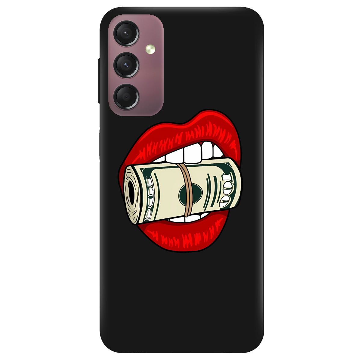 Чехол для Samsung Galaxy A05s черный матовый soft touch Secret - фото 1 - Чехлы для телефонов