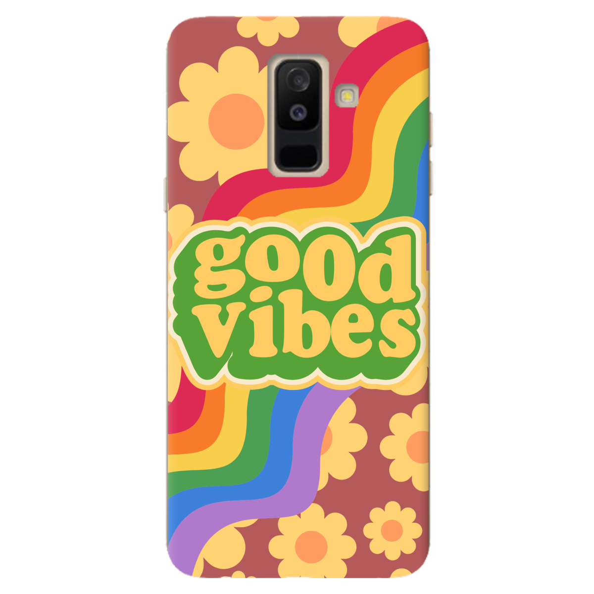 Чохол для Samsung Galaxy A6 Plus 2018 Good vibes - фото 1 Чохол для Samsung Galaxy A6 Plus 2018 Good vibes - фото 1 - Чохли для телефонів