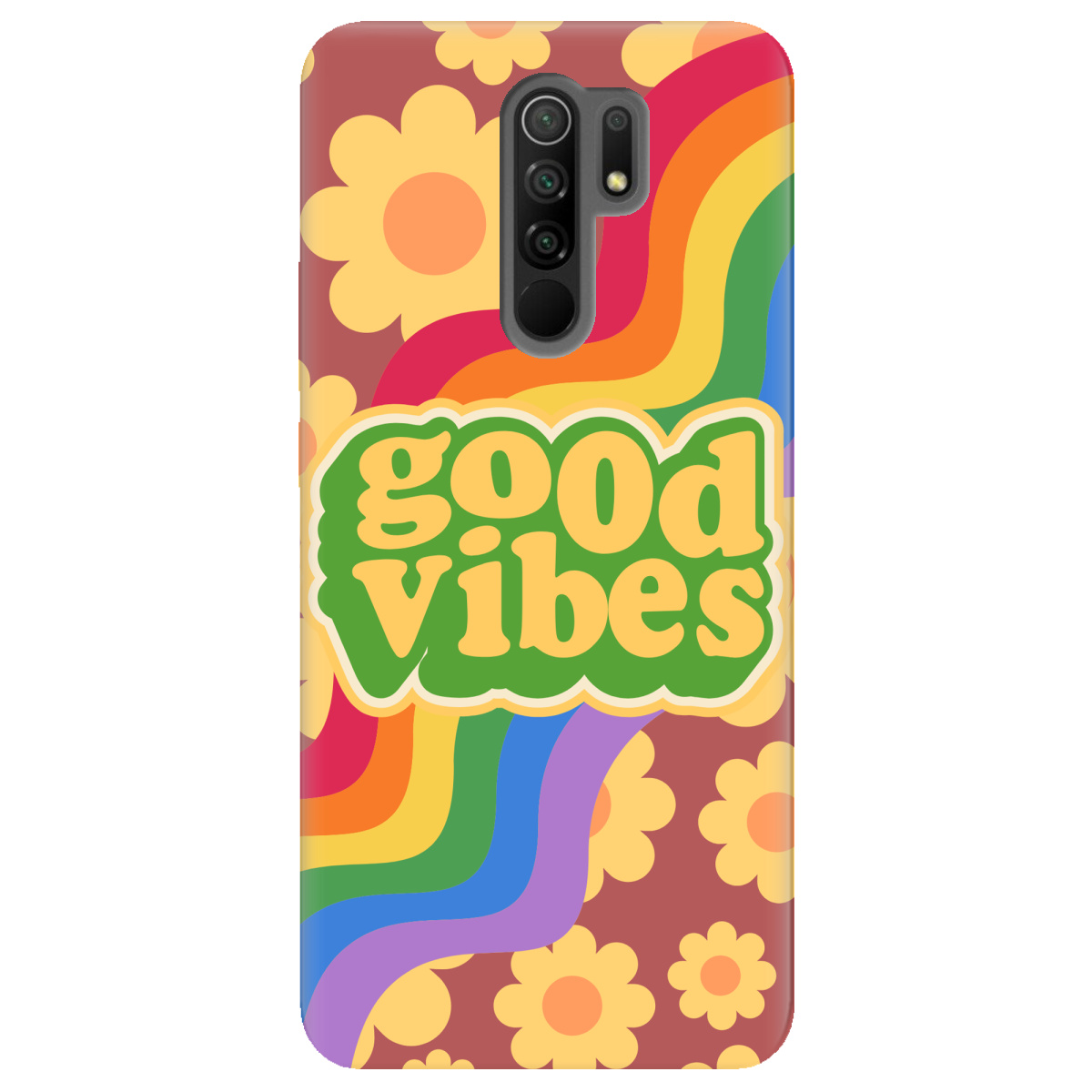 Чохол для Xiaomi Redmi 9 Good vibes - фото 1 Чохол для Xiaomi Redmi 9 Good vibes - фото 1 - Чохли для телефонів