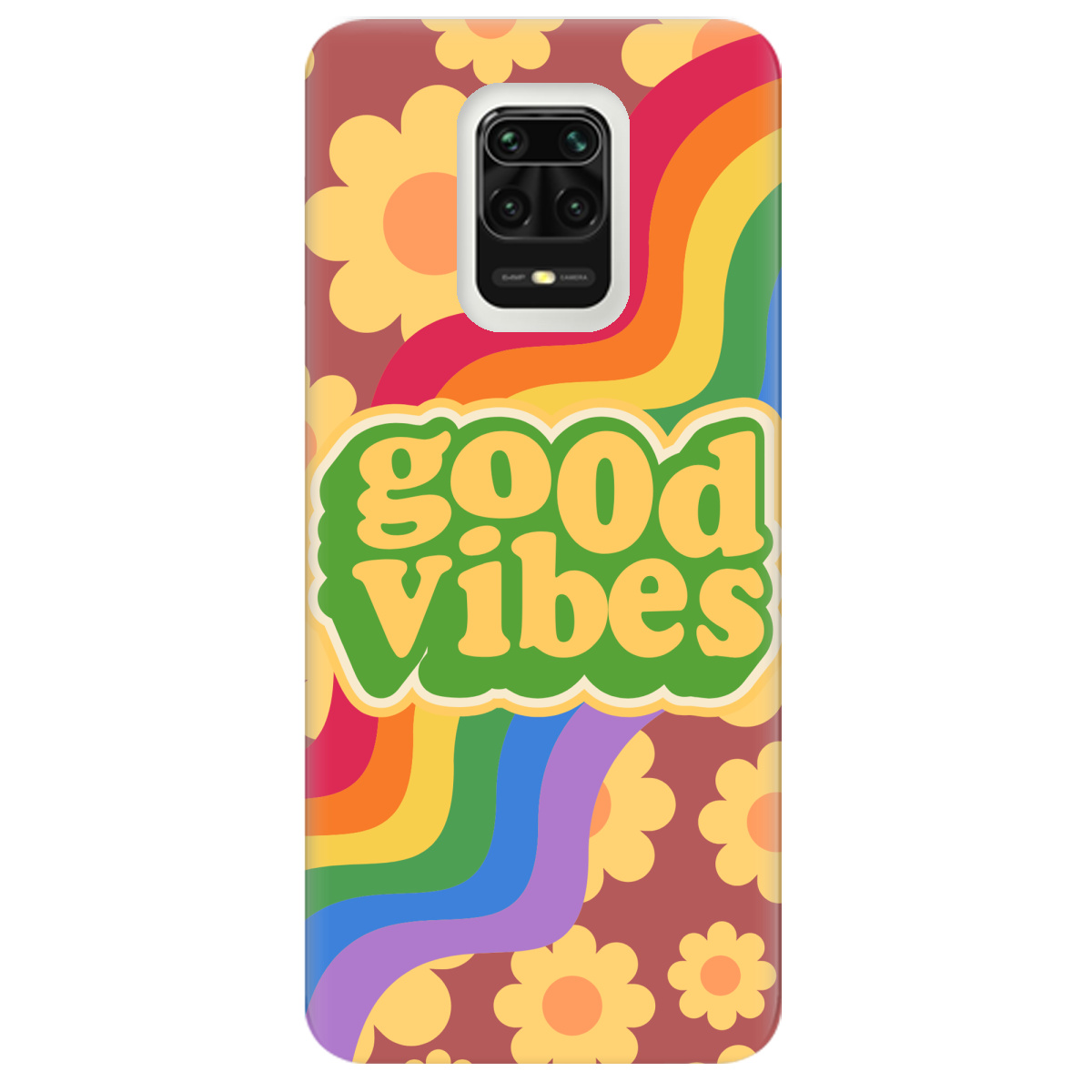 Чехол для Xiaomi Redmi Note 9 Pro Good vibes - фото 1 - Чехлы для телефонов