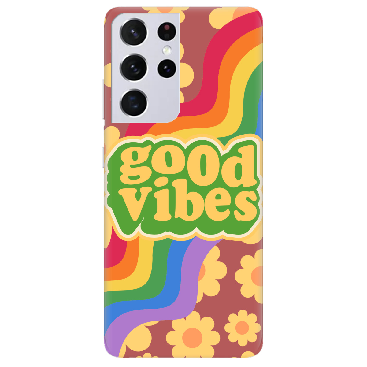Чехол для Samsung Galaxy S21 Ultra Good vibes - фото 1 Чехол для Samsung Galaxy S21 Ultra Good vibes - фото 1 - Чехлы для телефонов