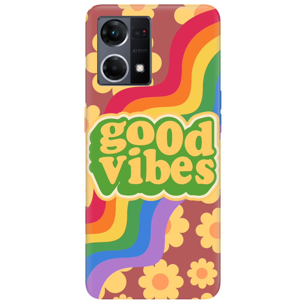 Чехол для Oppo Reno  7 4G Good vibes - фото 1 Чехол для Oppo Reno  7 4G Good vibes - фото 1 - Чехлы для телефонов