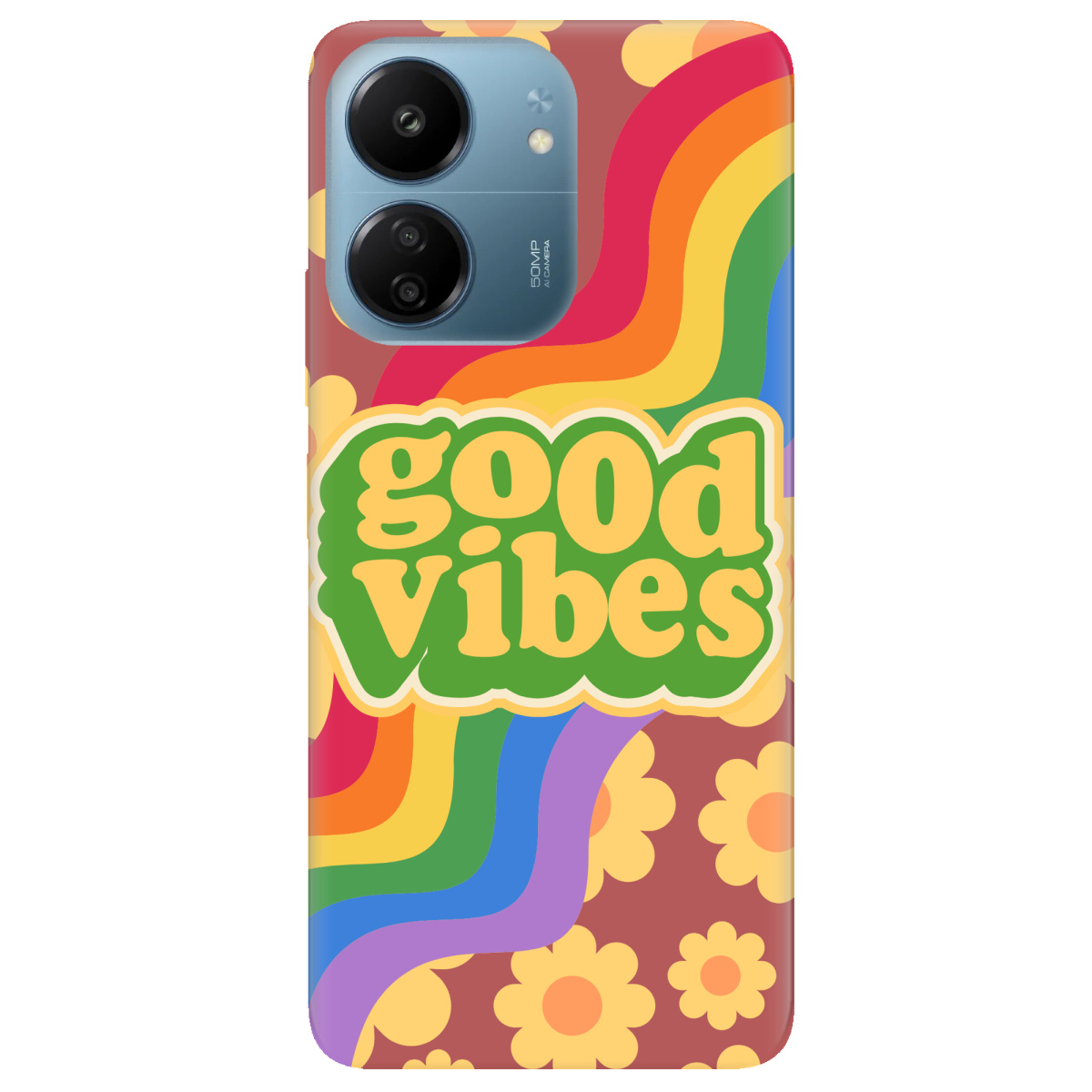 Чохол для Xiaomi Redmi 13C Good vibes - фото 1 Чохол для Xiaomi Redmi 13C Good vibes - фото 1 - Чохли для телефонів