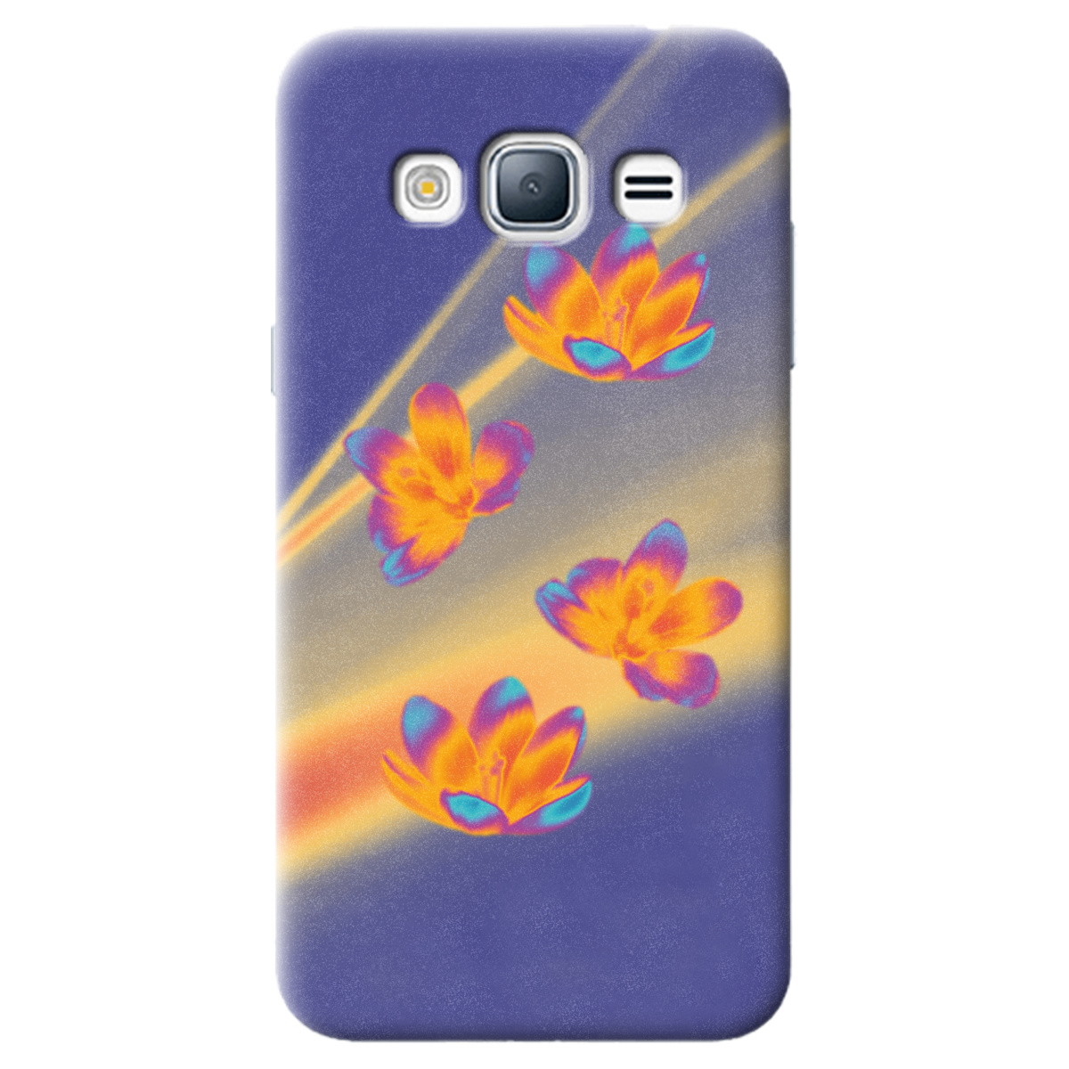 Чохол для Samsung Galaxy J3 2016 Тепловий цвіт - фото 1 - Чохли для телефонів