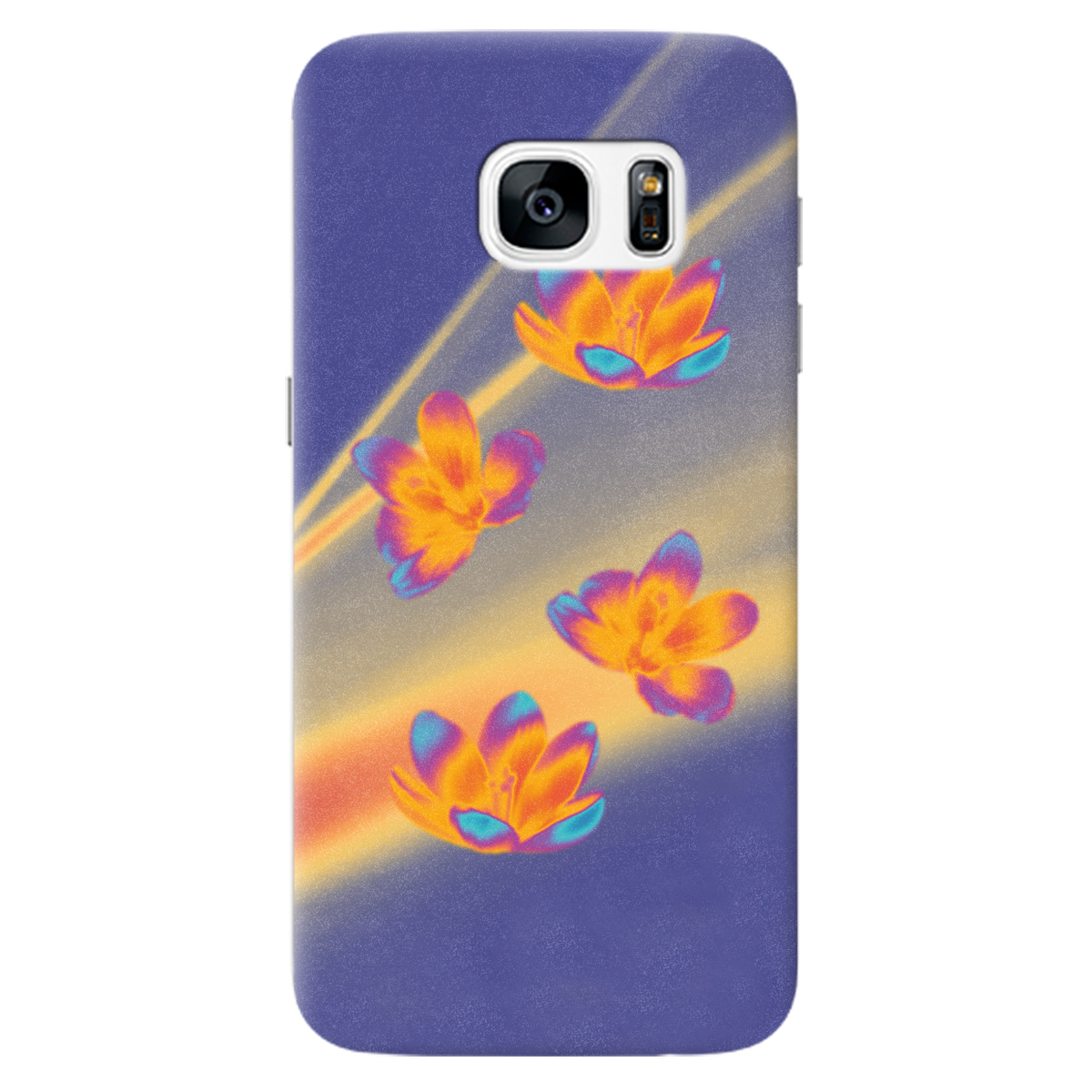 Чехол для Samsung Galaxy S7 Тепловий цвіт - фото 1 - Чехлы для телефонов