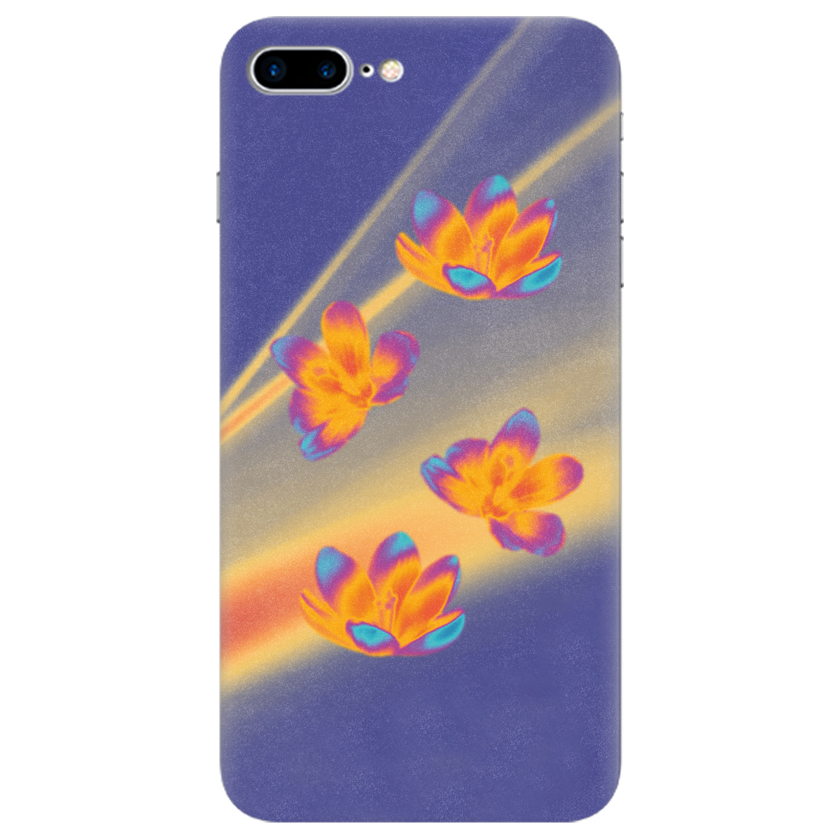 Чехол для Apple iPhone 8 Plus Тепловий цвіт - фото 1 - Чехлы для телефонов