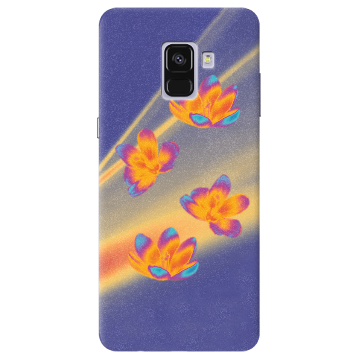 Чехол для Samsung Galaxy A8 2018 Тепловий цвіт - фото 1 - Чехлы для телефонов