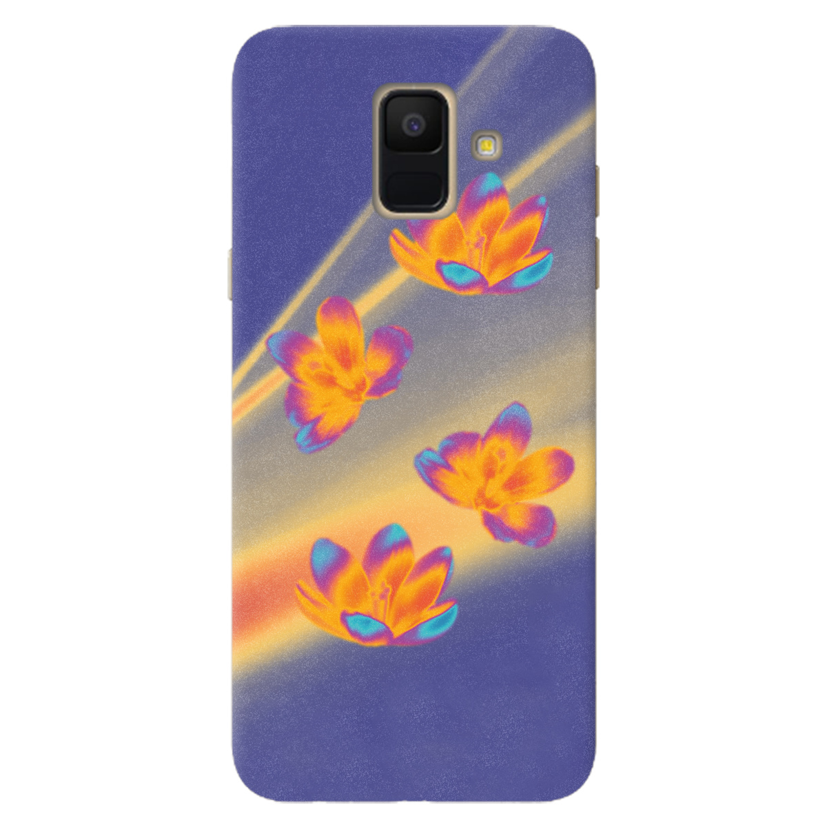 Чехол для Samsung Galaxy A6 2018 Тепловий цвіт - фото 1 - Чехлы для телефонов