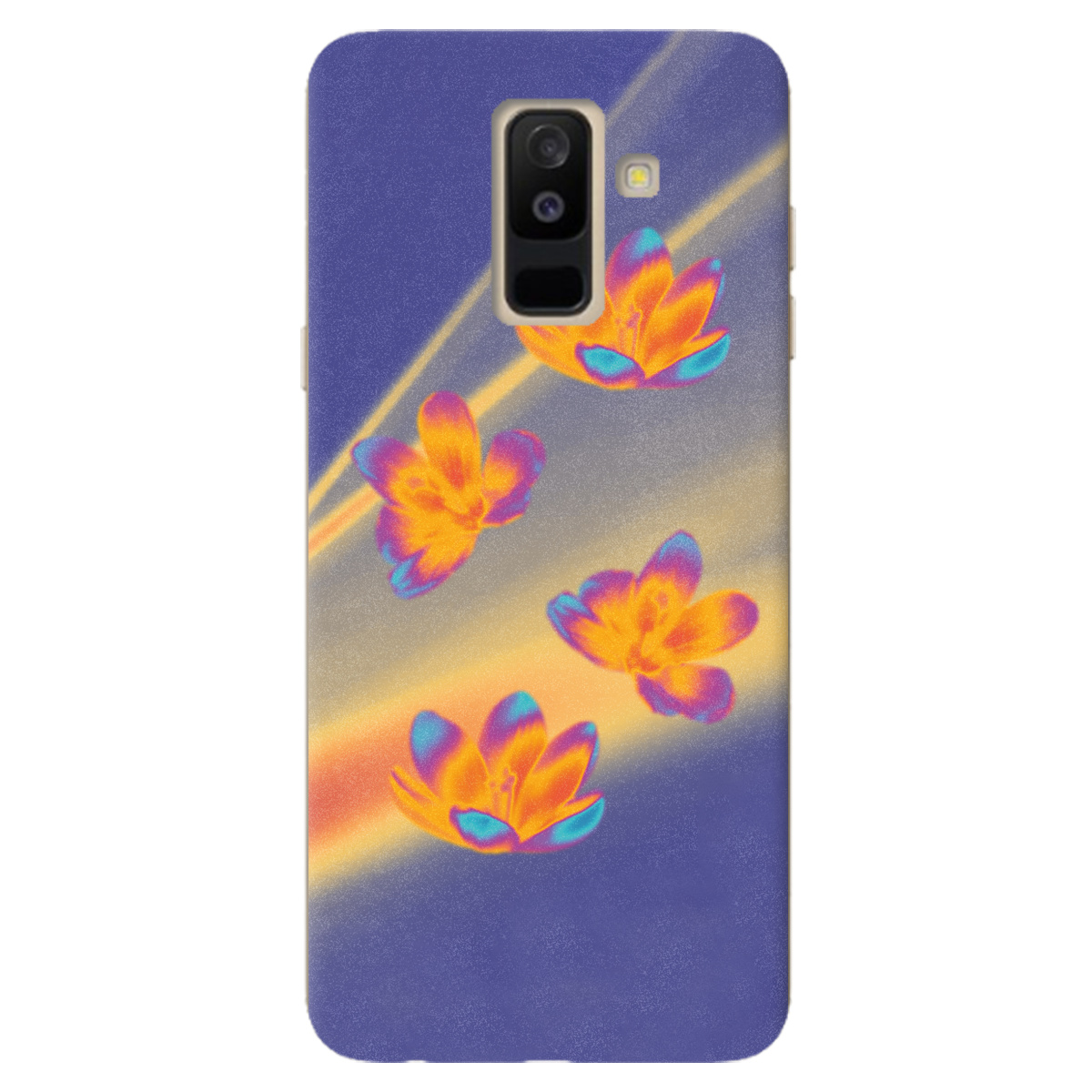 Чехол для Samsung Galaxy A6 Plus 2018 Тепловий цвіт - фото 1 - Чехлы для телефонов