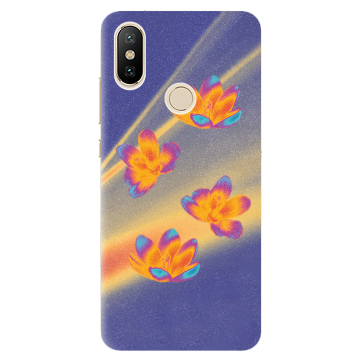 Чехол для Xiaomi Mi A2 Lite Тепловий цвіт - фото 1 - Чехлы для телефонов