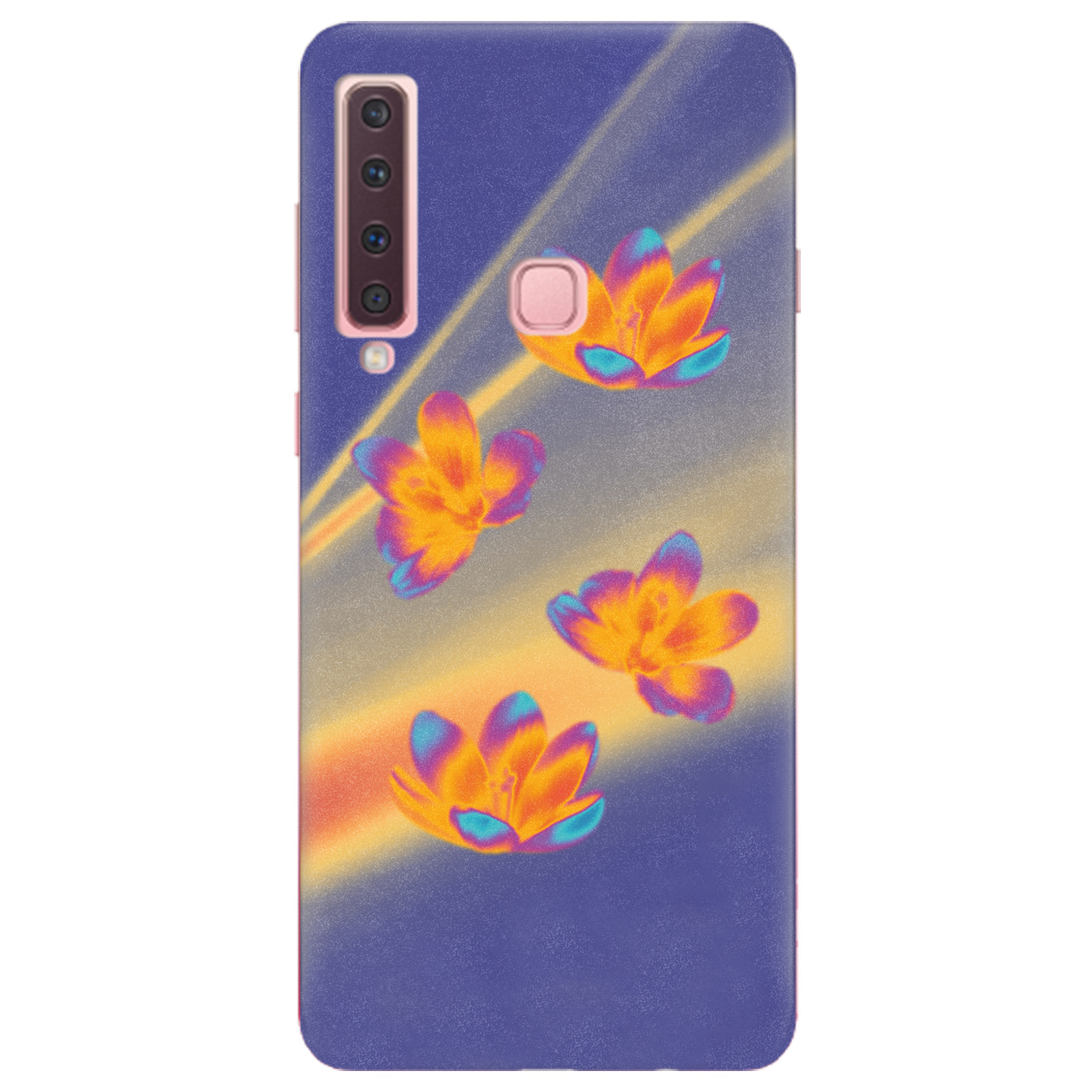 Чохол для Samsung Galaxy A9 2018 Тепловий цвіт - фото 1 - Чохли для телефонів