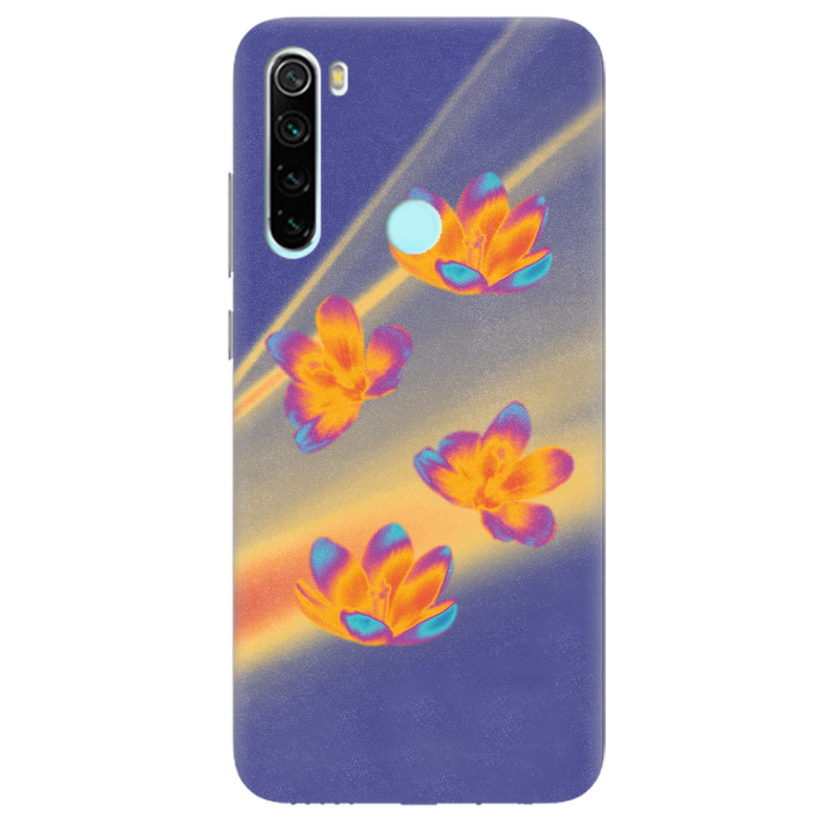 Чехол для Xiaomi Redmi Note 8T Тепловий цвіт - фото 1 - Чехлы для телефонов