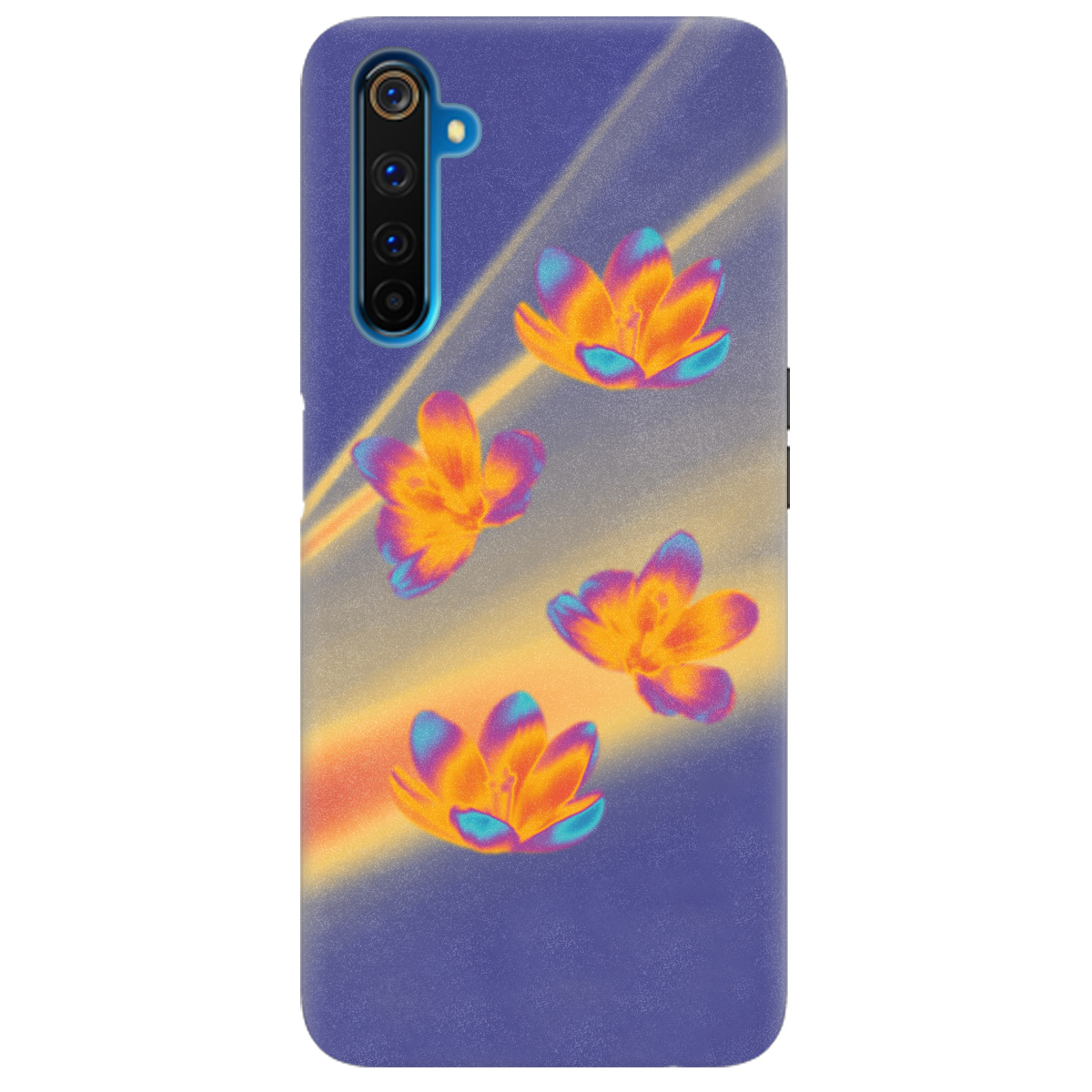 Чехол для Realme 6 Pro Тепловий цвіт - фото 1 - Чехлы для телефонов