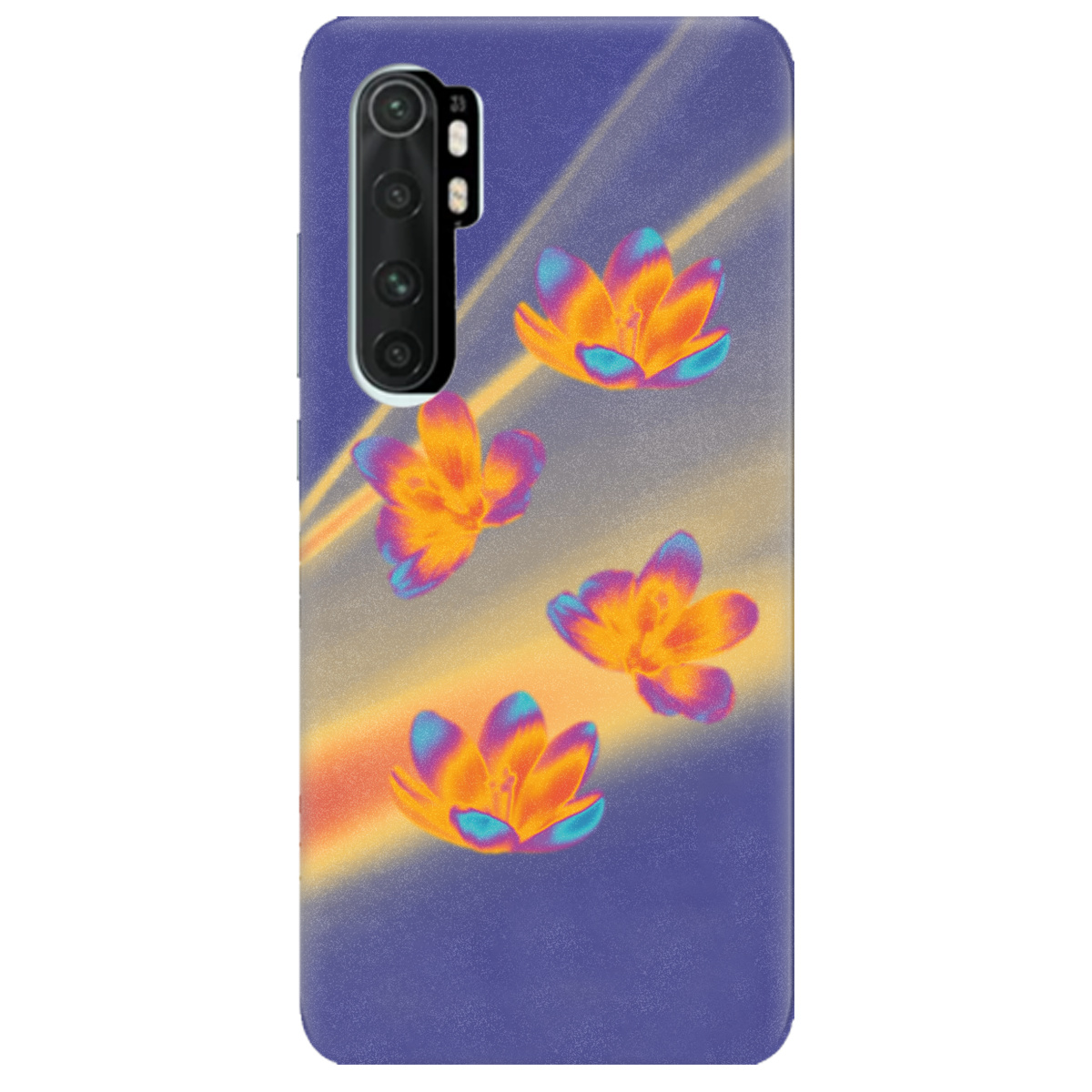 Чехол для Xiaomi Mi Note 10 Lite Тепловий цвіт - фото 1 - Чехлы для телефонов