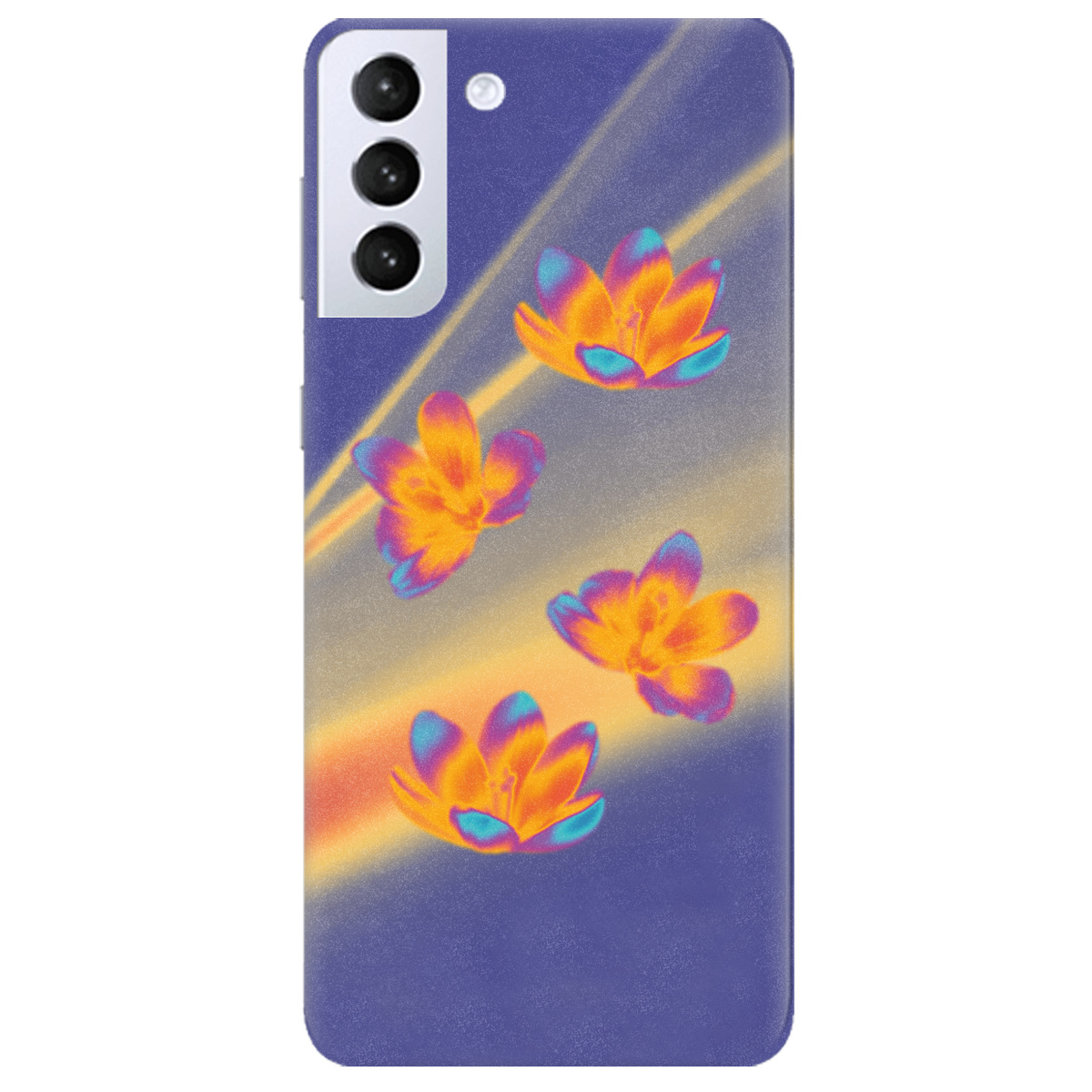 Чехол для Samsung Galaxy S21 Тепловий цвіт - фото 1 - Чехлы для телефонов