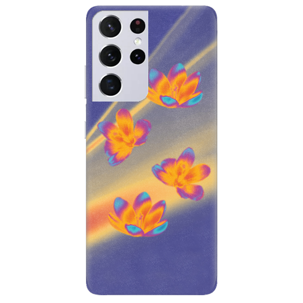 Чохол для Samsung Galaxy S21 Ultra Тепловий цвіт - фото 1 - Чохли для телефонів