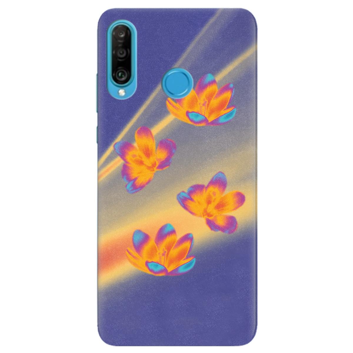 Чохол для Huawei P30 Lite Тепловий цвіт - фото 1 - Чохли для телефонів