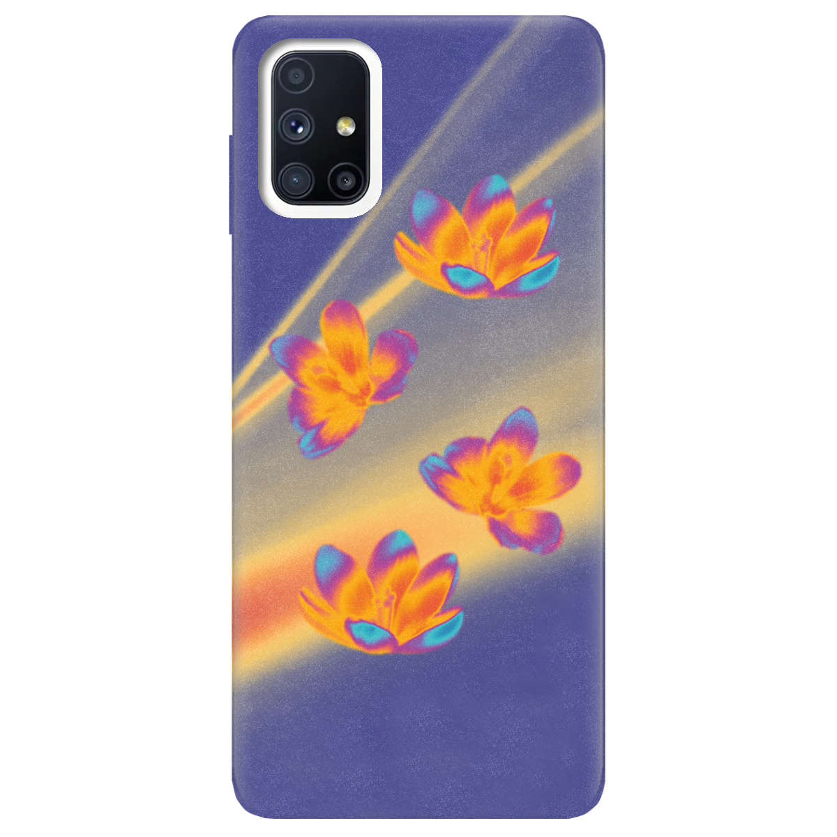 Чехол для Samsung Galaxy M51 Тепловий цвіт - фото 1 - Чехлы для телефонов