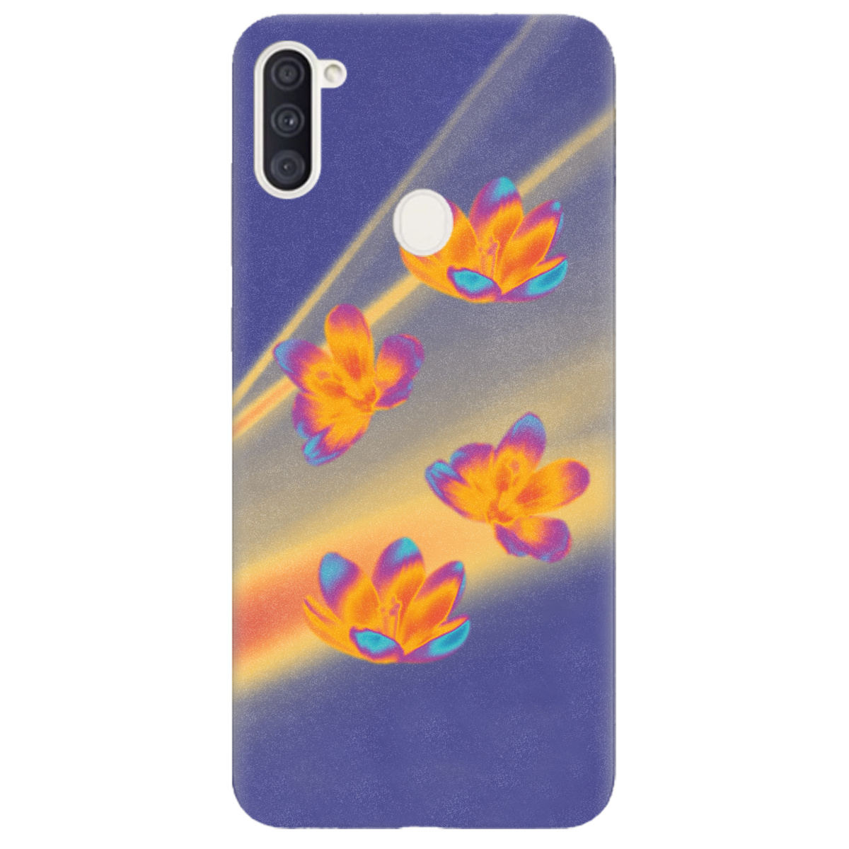 Чехол для Samsung Galaxy M11 Тепловий цвіт - фото 1 - Чехлы для телефонов