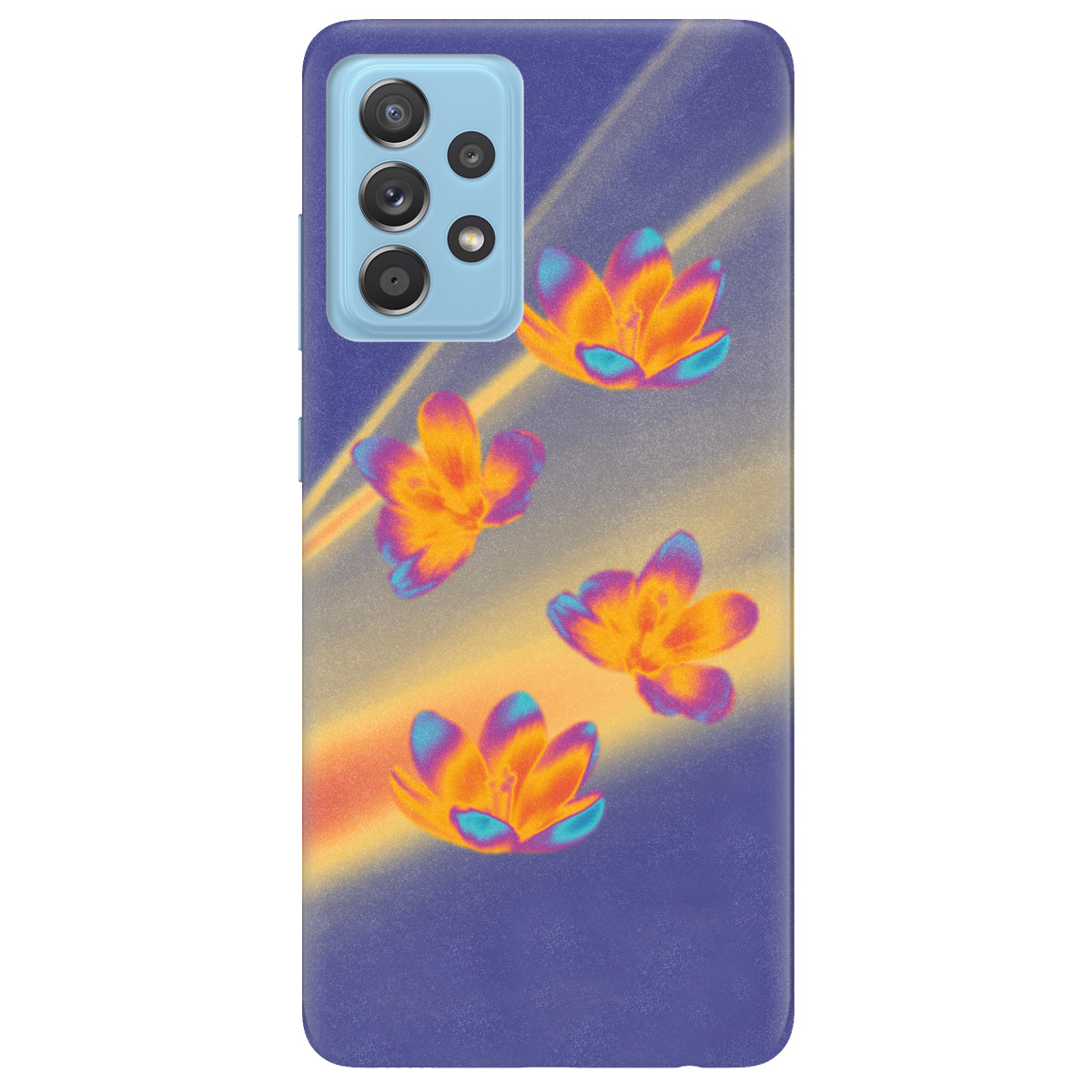 Чехол для Samsung Galaxy A52 Тепловий цвіт - фото 1 - Чехлы для телефонов